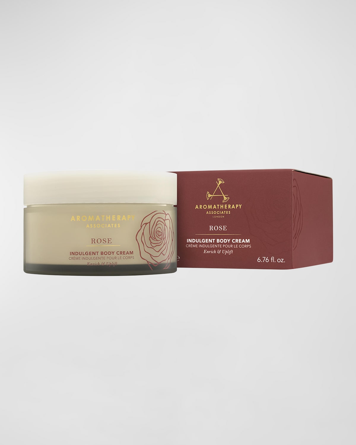 Shop Aromatherapy Associates Rose Indulgent Body Cream, 200ml/ 6.76 Oz.