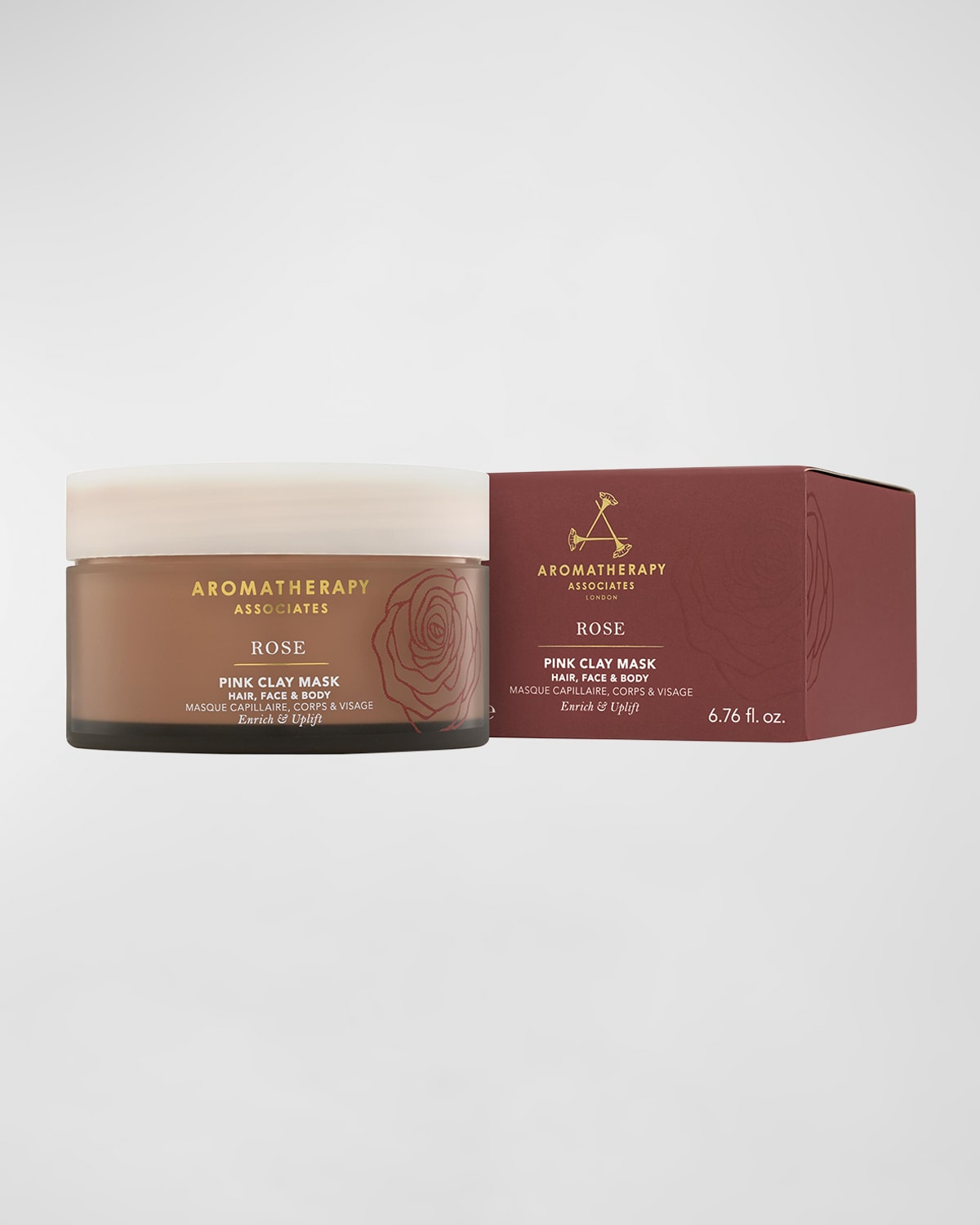 Shop Aromatherapy Associates Rose Pink Clay Mask, 200ml/ 6.76 Oz.