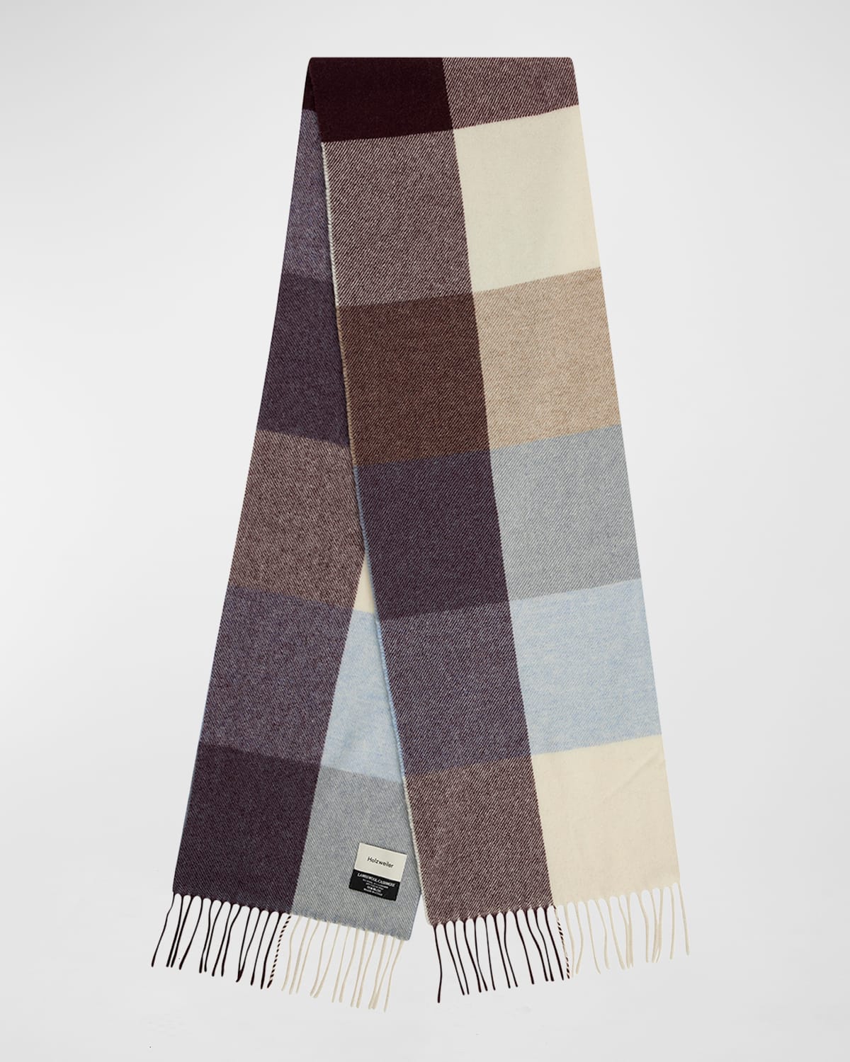 Dipper Check Fringe Scarf