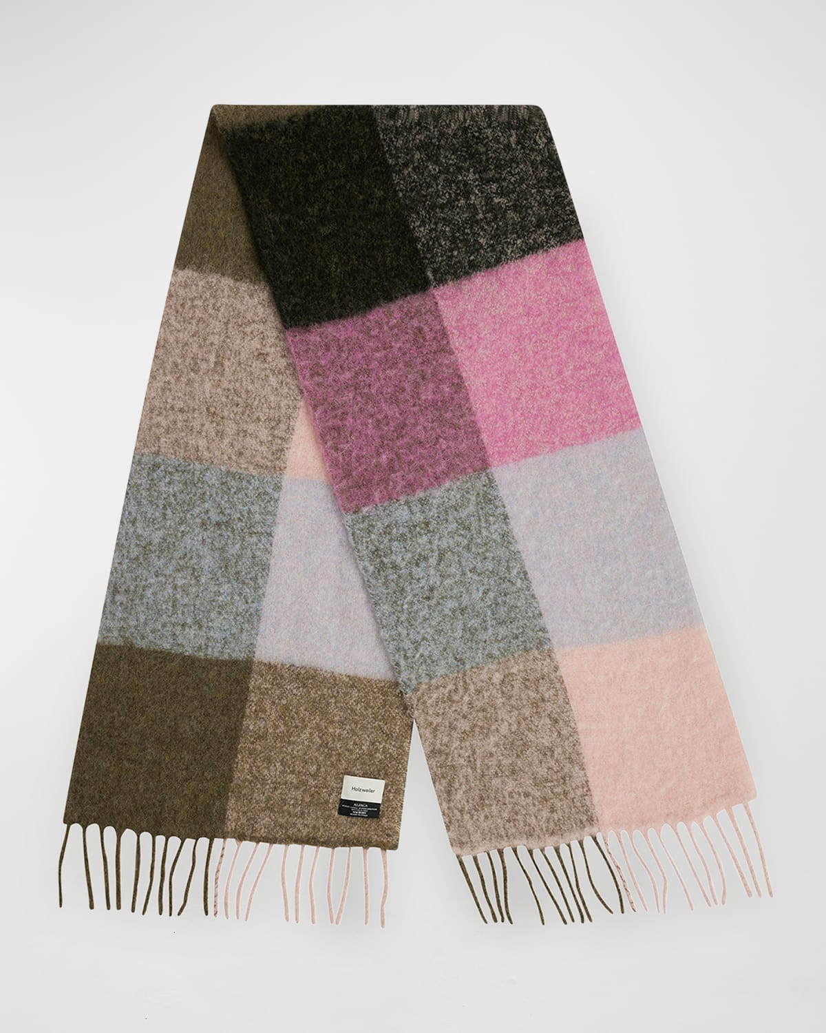 Ibisco Check Fringe Scarf