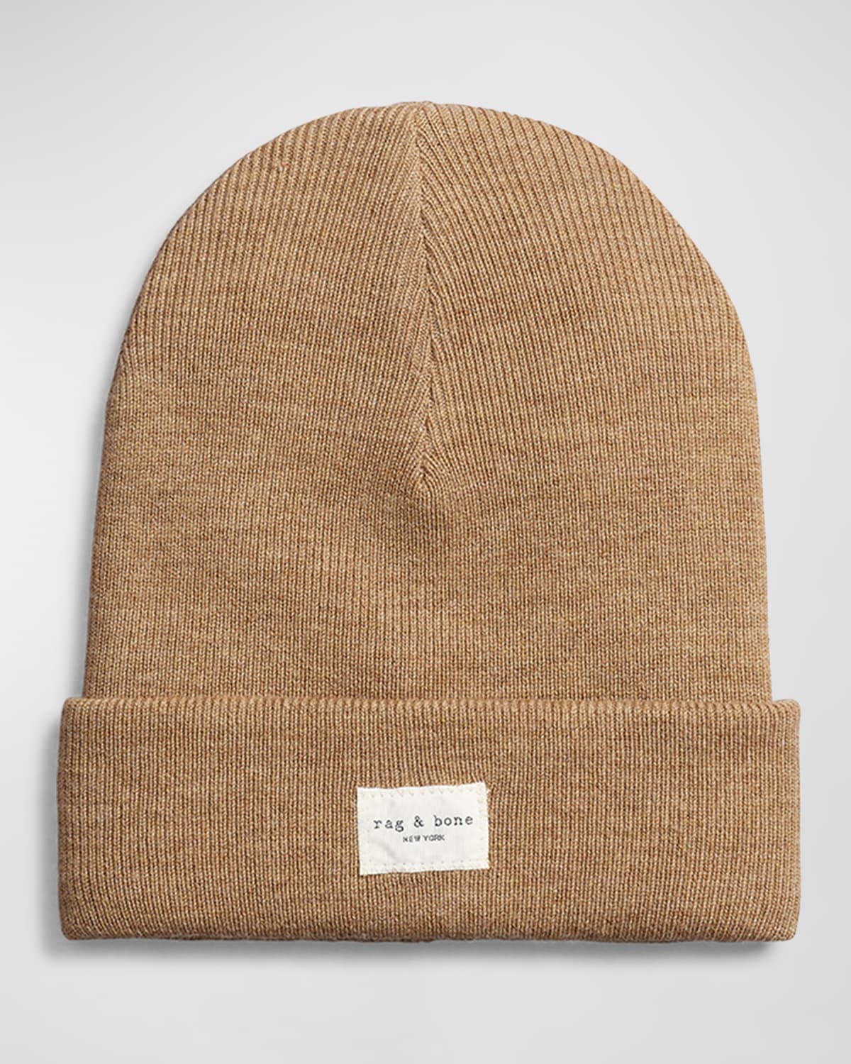 Rag & Bone Addison Wool-blend Beanie In Camel