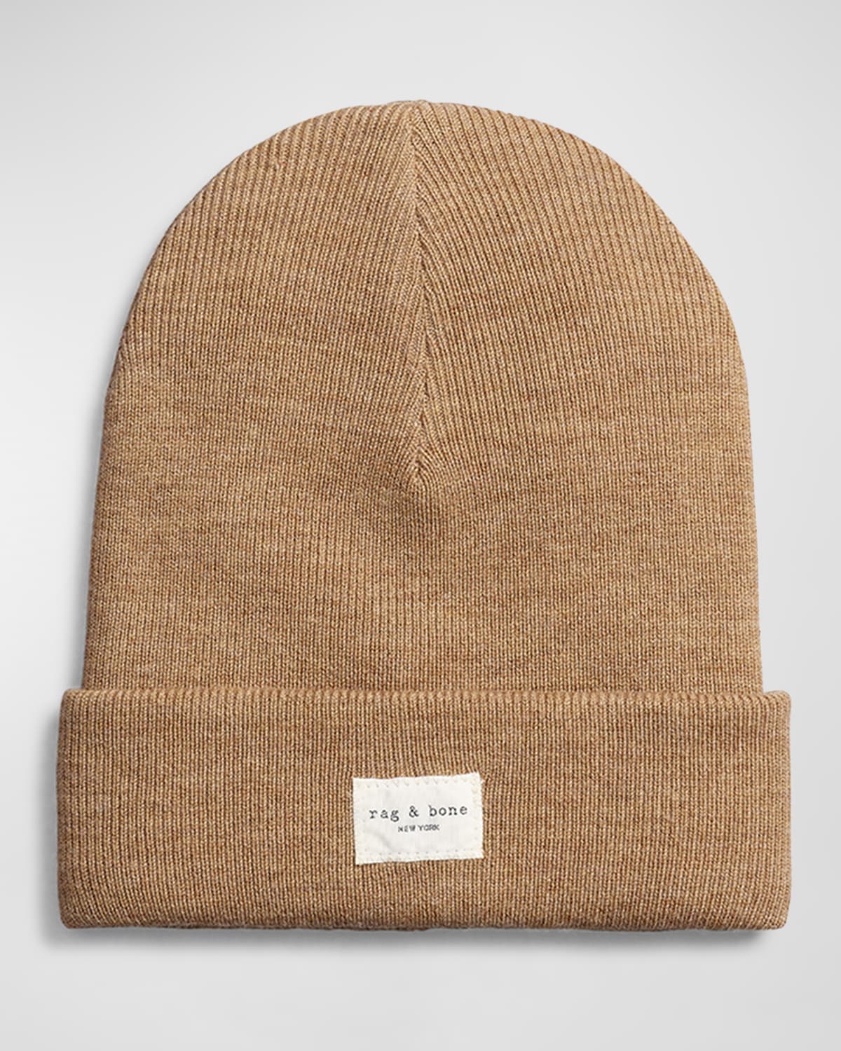 Shop Rag & Bone Addison Wool-blend Beanie In Camel