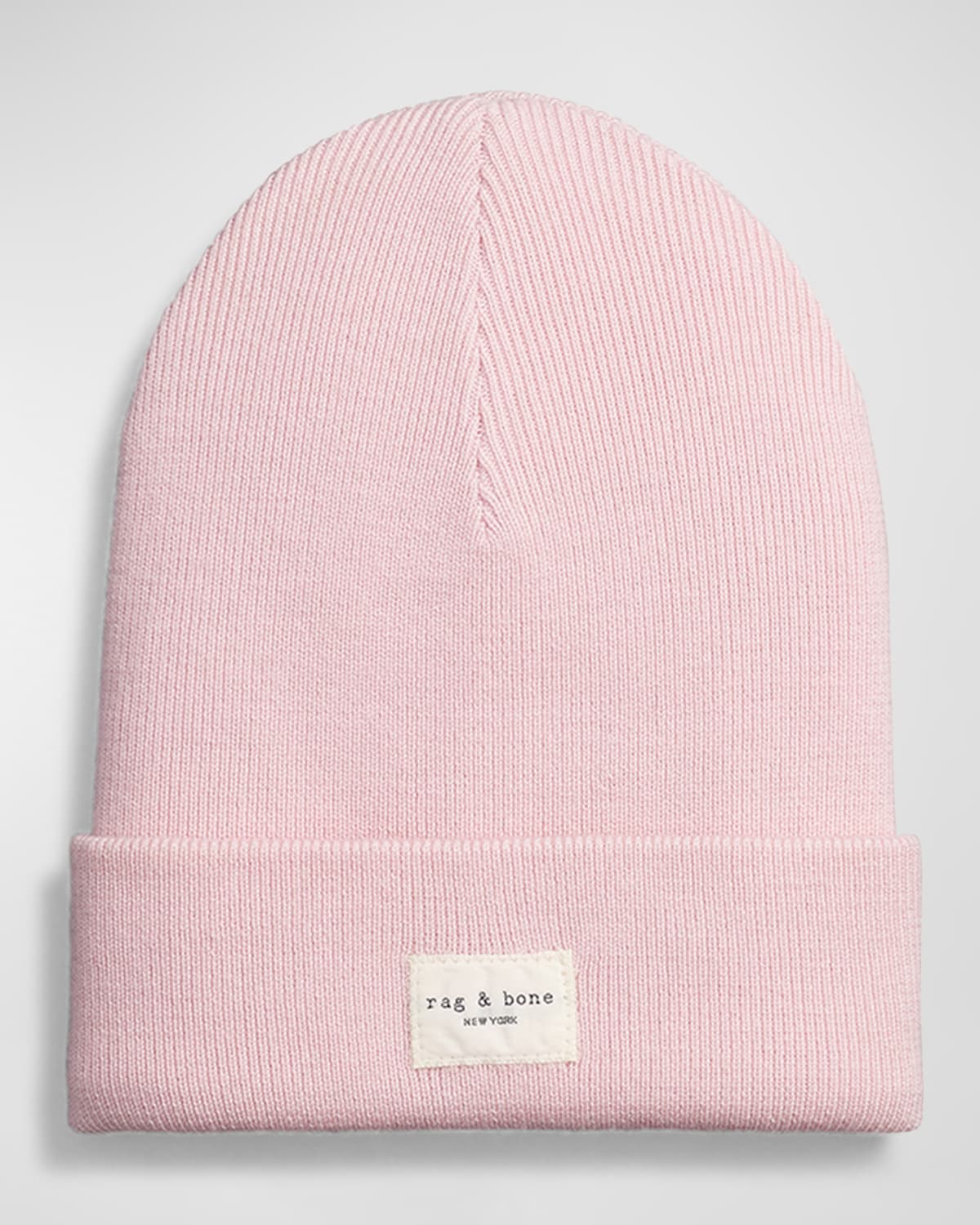Rag & Bone Icons Addison Wool Blend Beanie In Pink