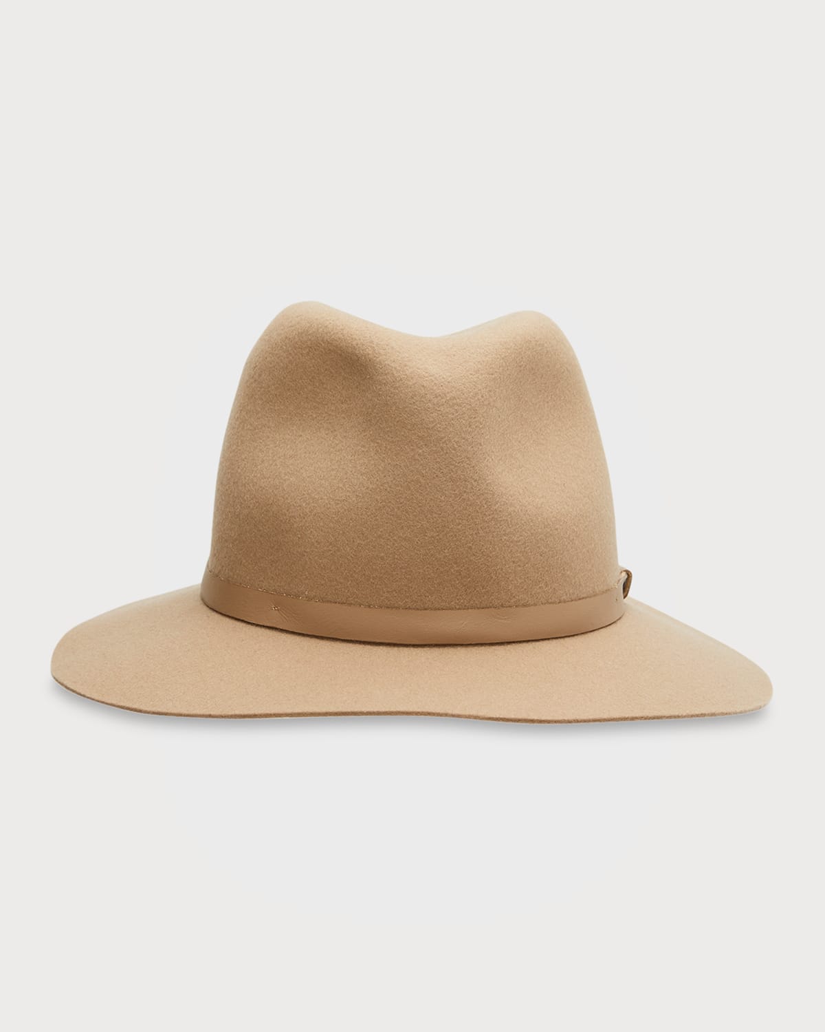 Rag & Bone Floppy Brim Felted Wool Fedora In Warmgrey