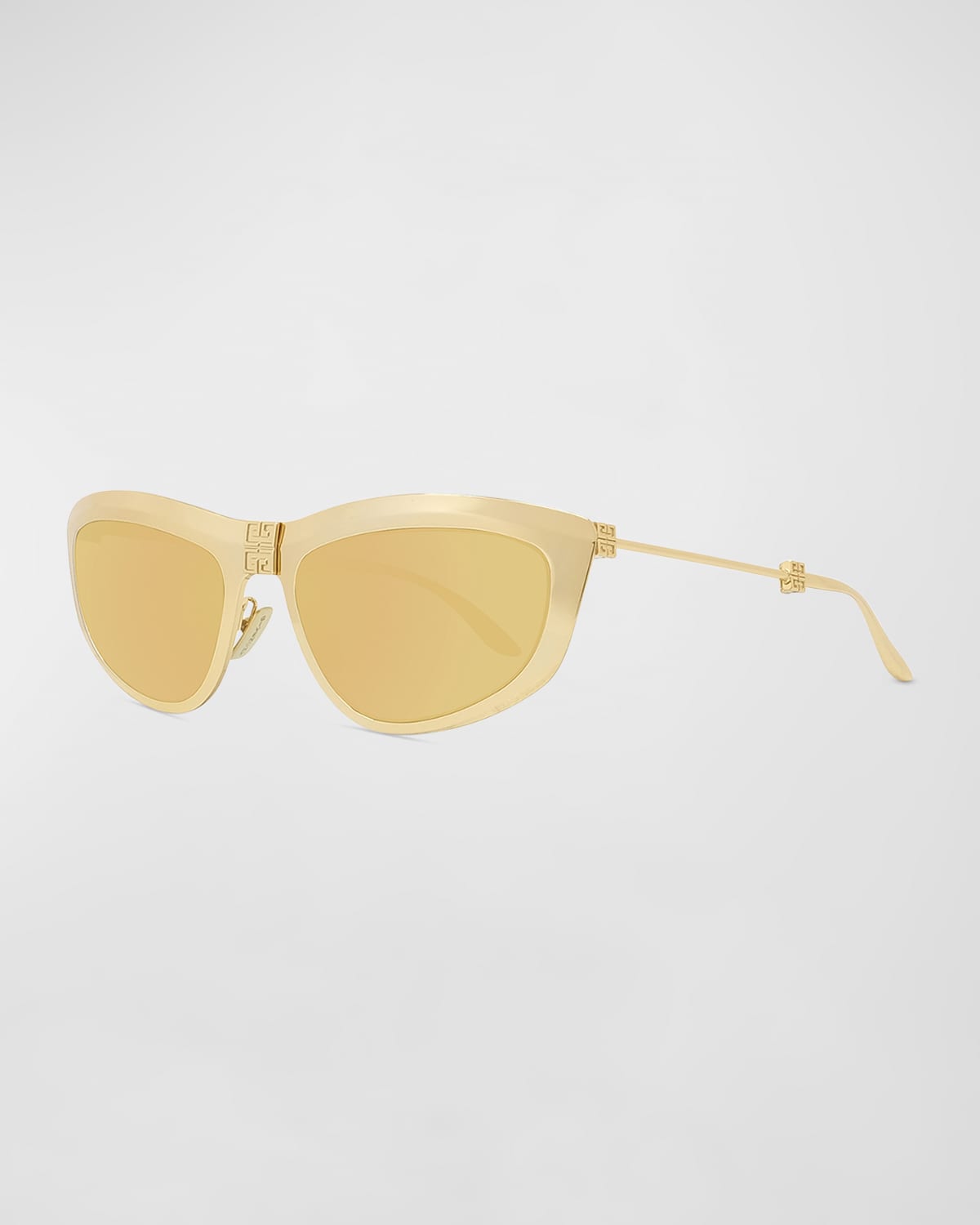 Givenchy Mirrored Metal Cat-eye Sunglasses In Endura Gold