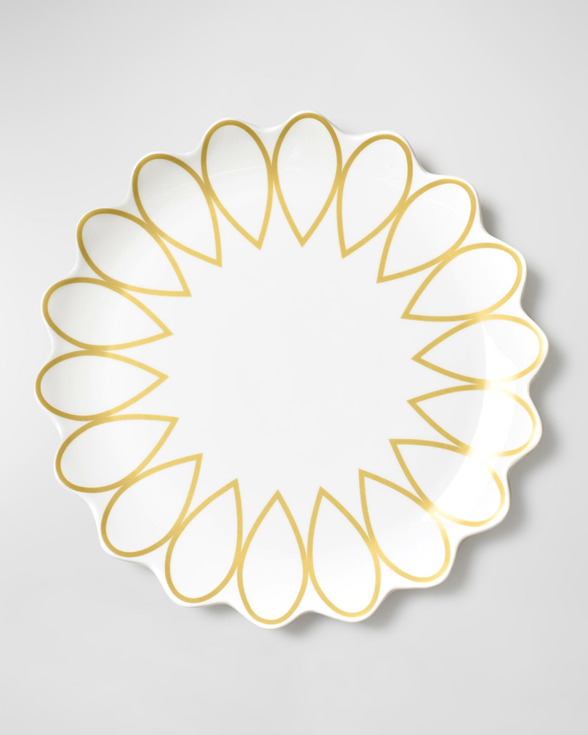 Coton Colors Deco Golden Scallop Dinner Plate, Set Of 4