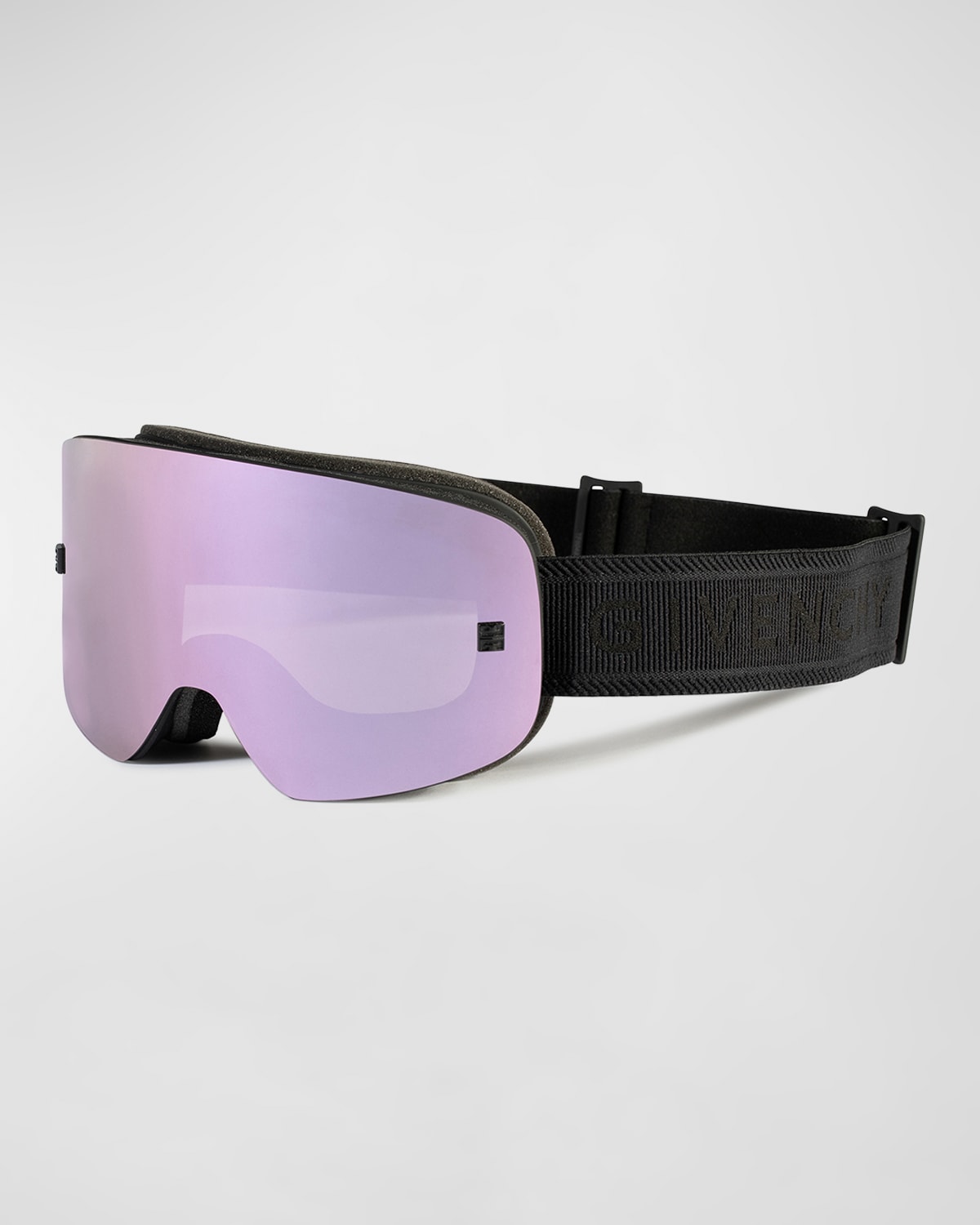 Givenchy Men's 4g-logo Double Lens Ski Goggles In Black Smoke