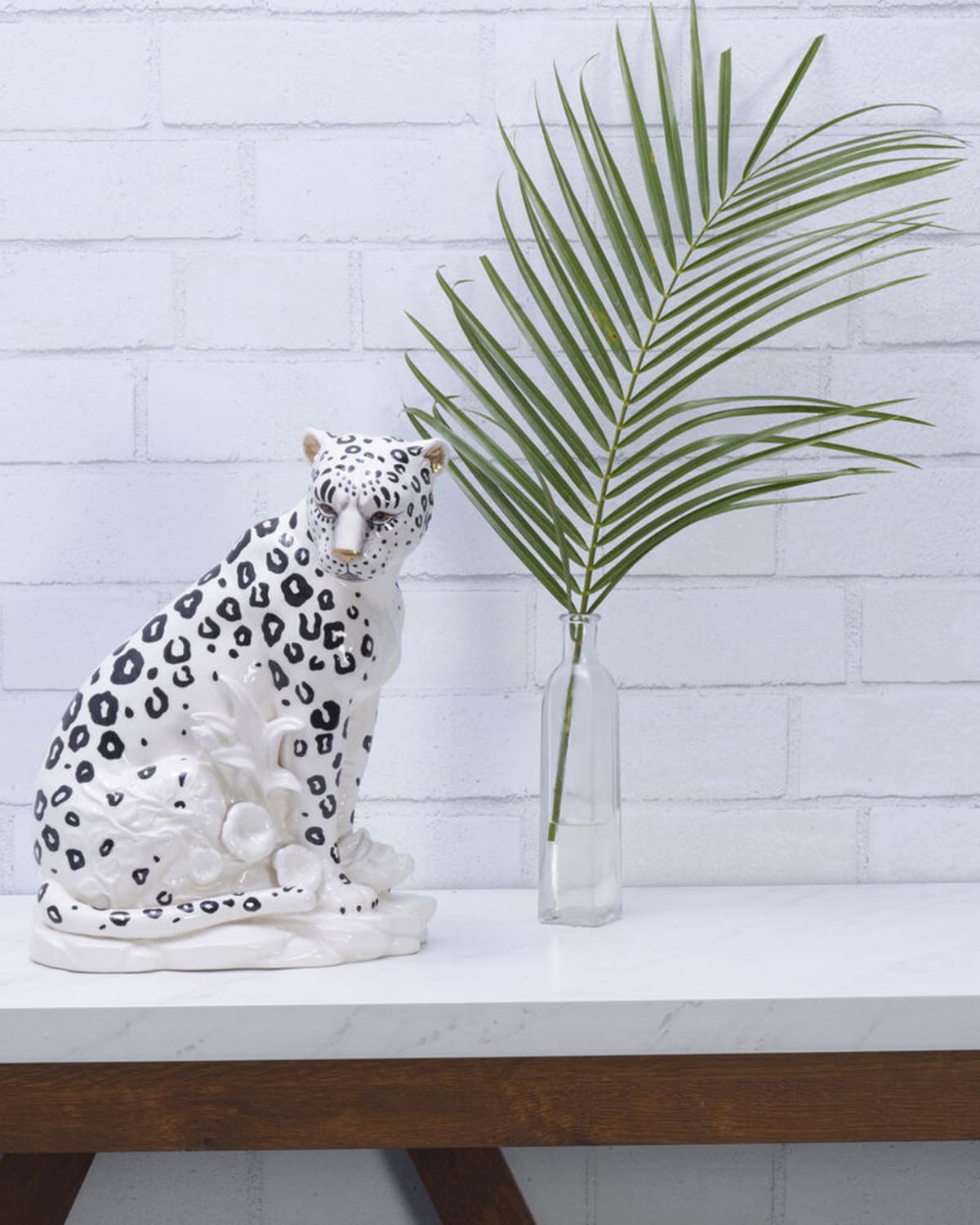 Shop Fitz And Floyd Leopard Figurine, 11.8" In White