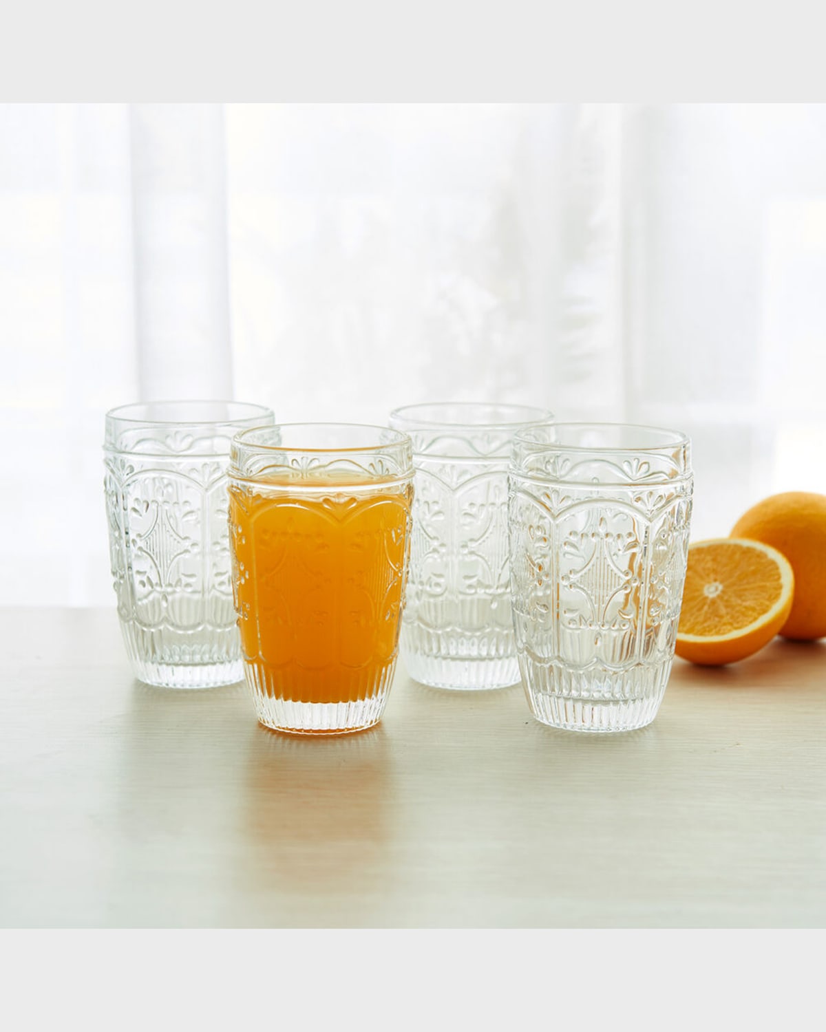 Shop Fitz And Floyd Trestle Highball Glasses Clear - Set Of 4 In Assorted
