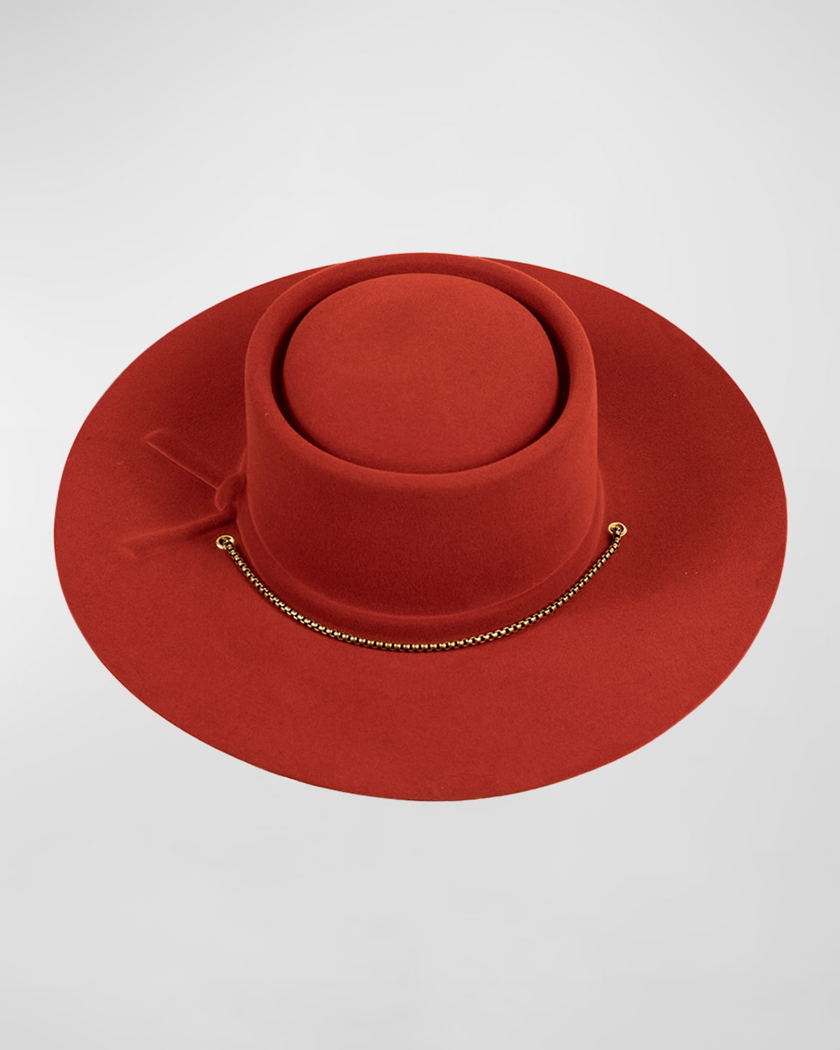 Barbisio Marlene Cashmere-wool Gambler Fedora Hat In Rossa Andalus