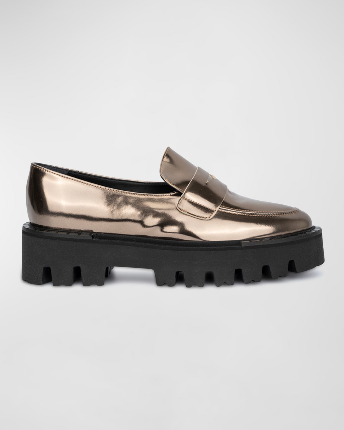 Aquatalia Women's Alexi Platform Loafers In Bronze
