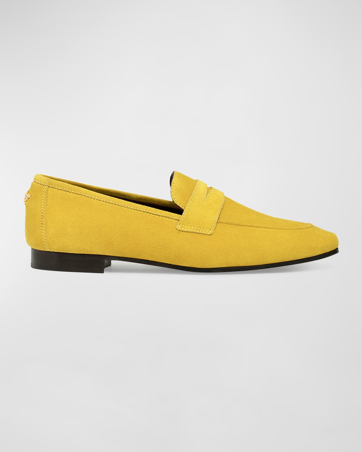 Bougeotte Suede Flat Penny Loafers