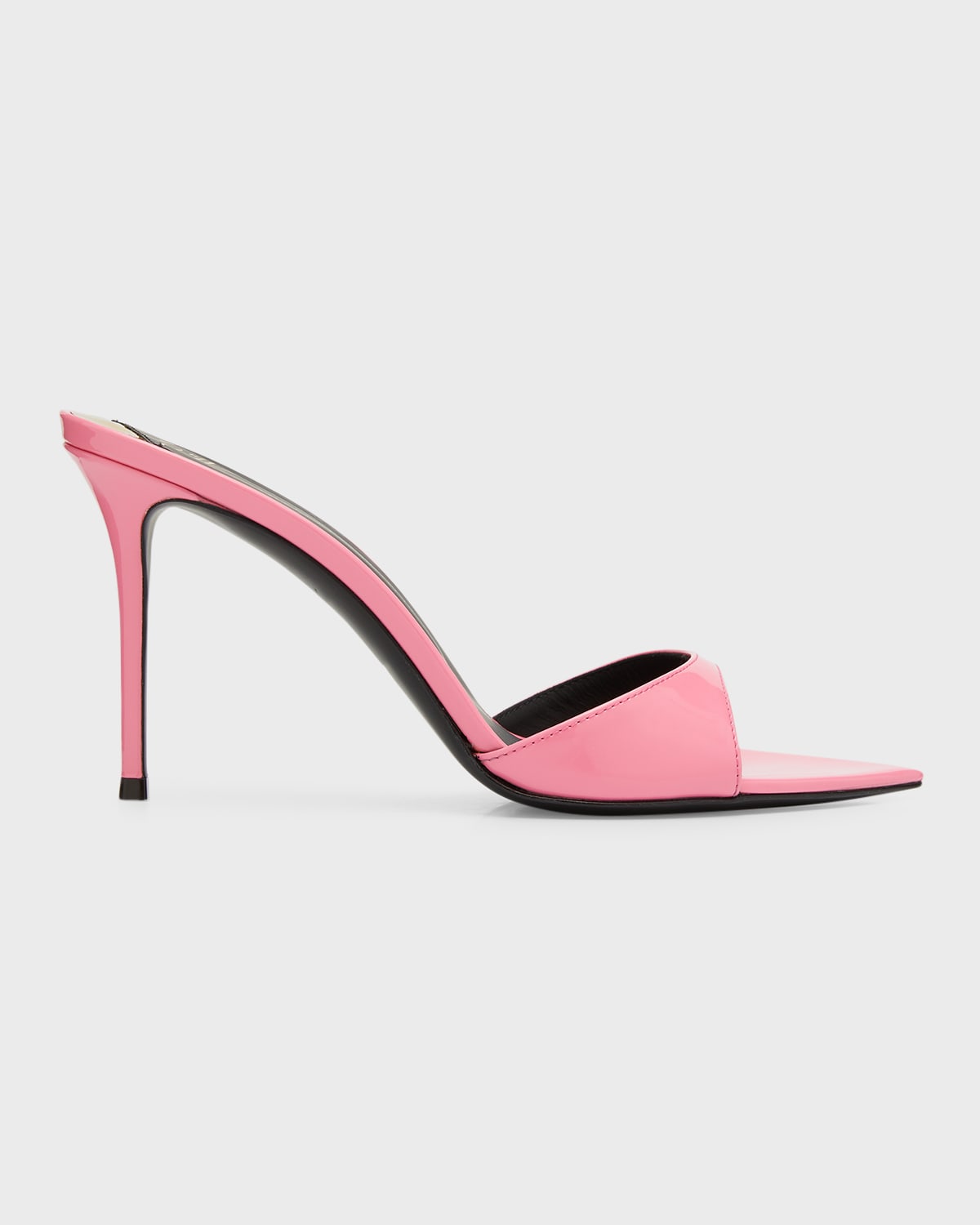 Giuseppe Zanotti Intrigo Patent Stiletto Mule Sandals In Pink