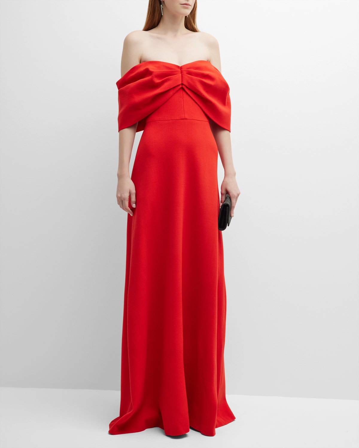 Bow Off-The-Shoulder Gown