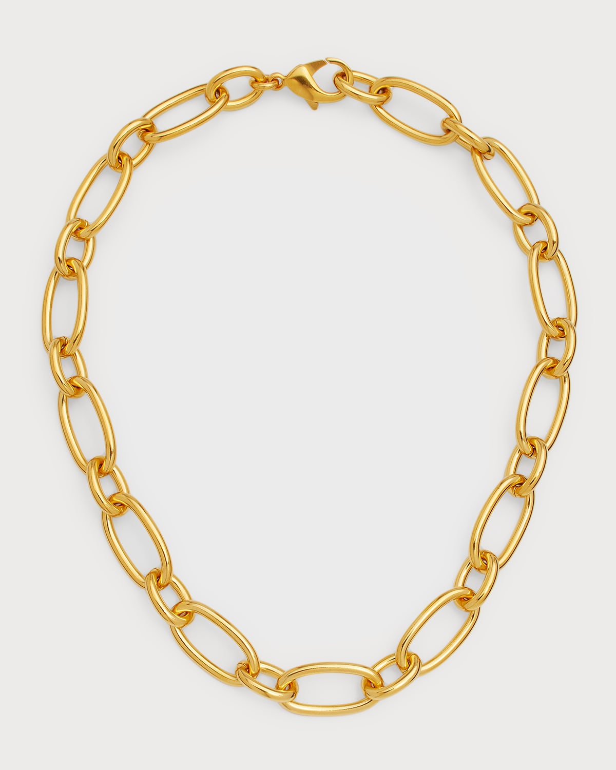 Modern Smooth Icon Chain Link Necklace