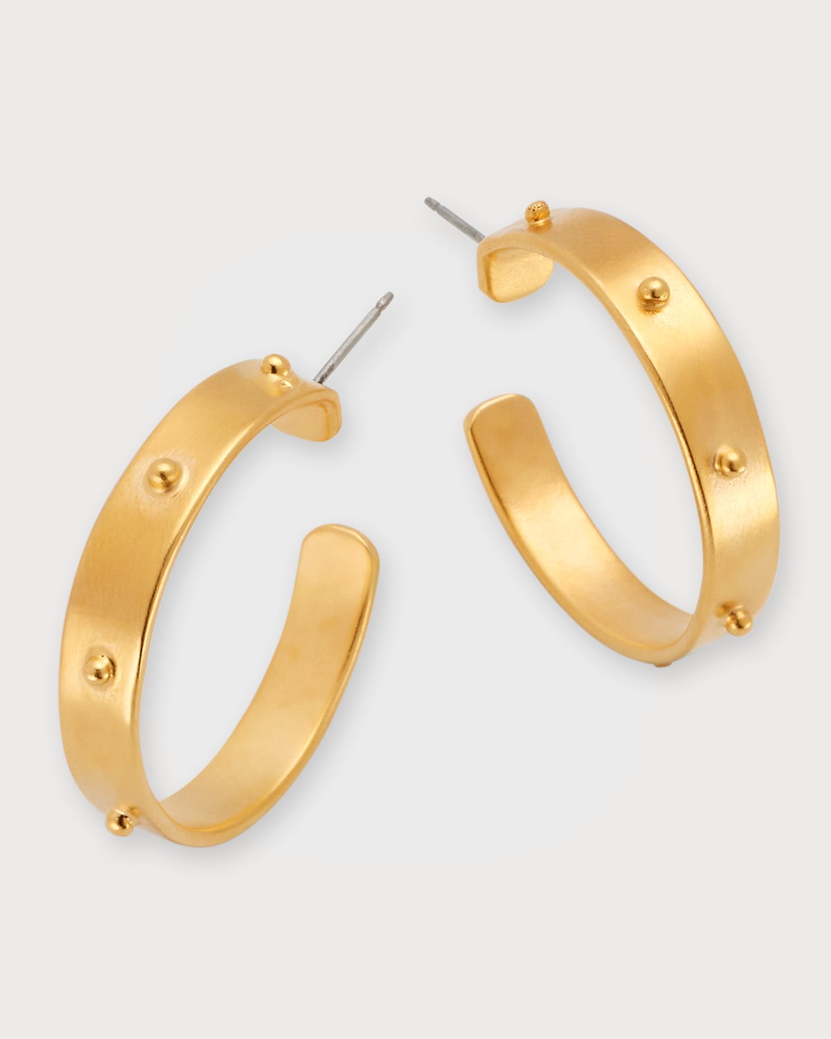 Shiny Pinwheel Hoop Earrings