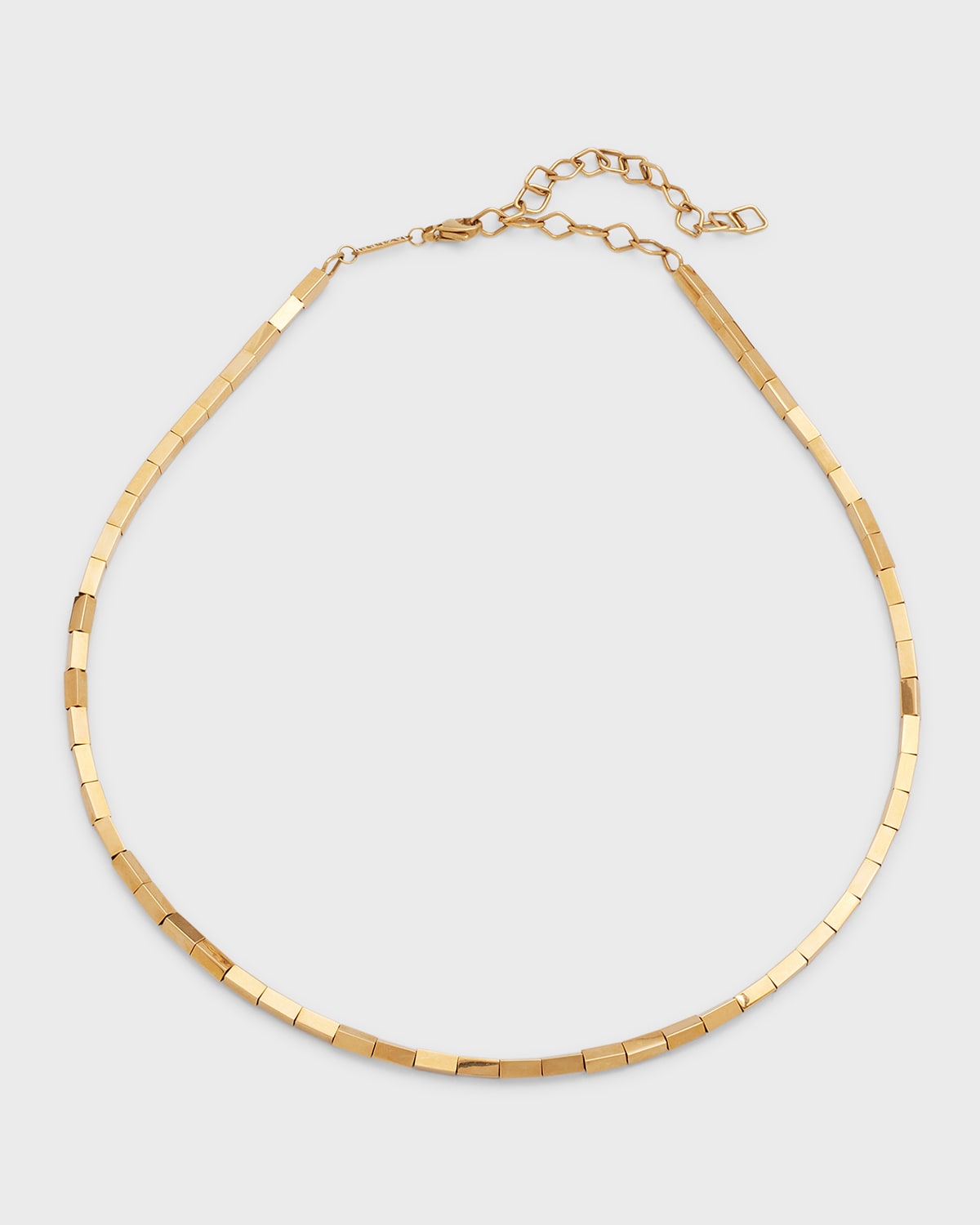 Azlee 18k Small Gold Bar Necklace