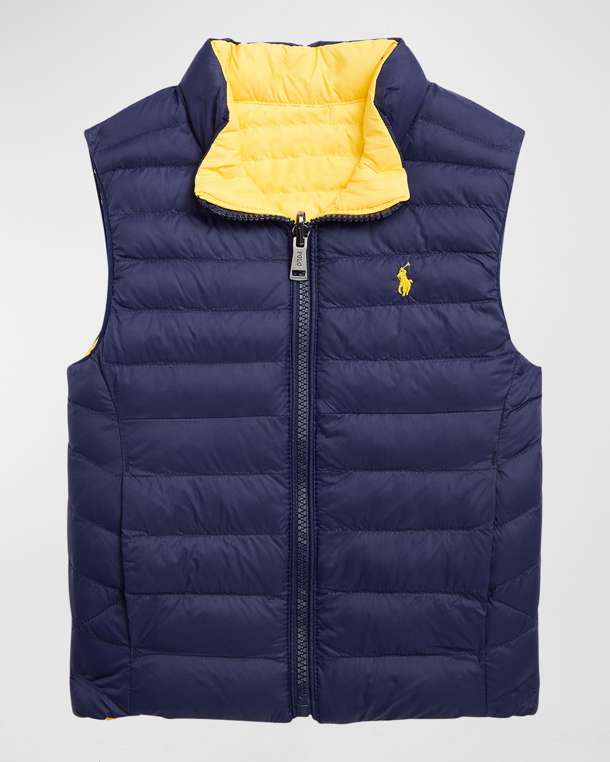 Kid's P-Layer 2 Reversible Quilted Puffer Vest, Size 2-4