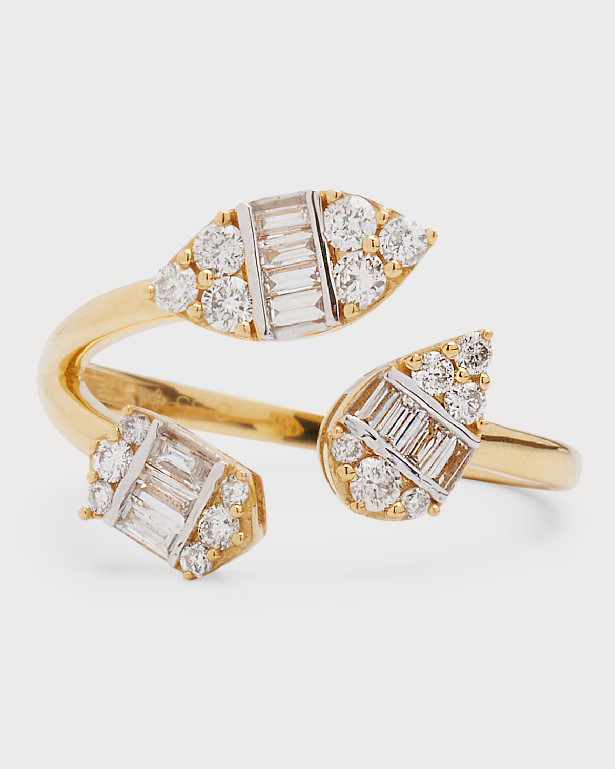 Kastel Jewelry Callie 3 Shape Diamond Ring In Gold