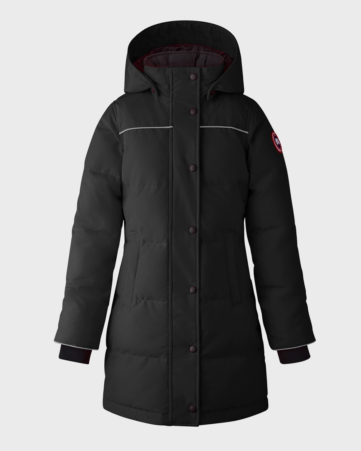 Shop Canada Goose Kid's Juniper Parka In Noir