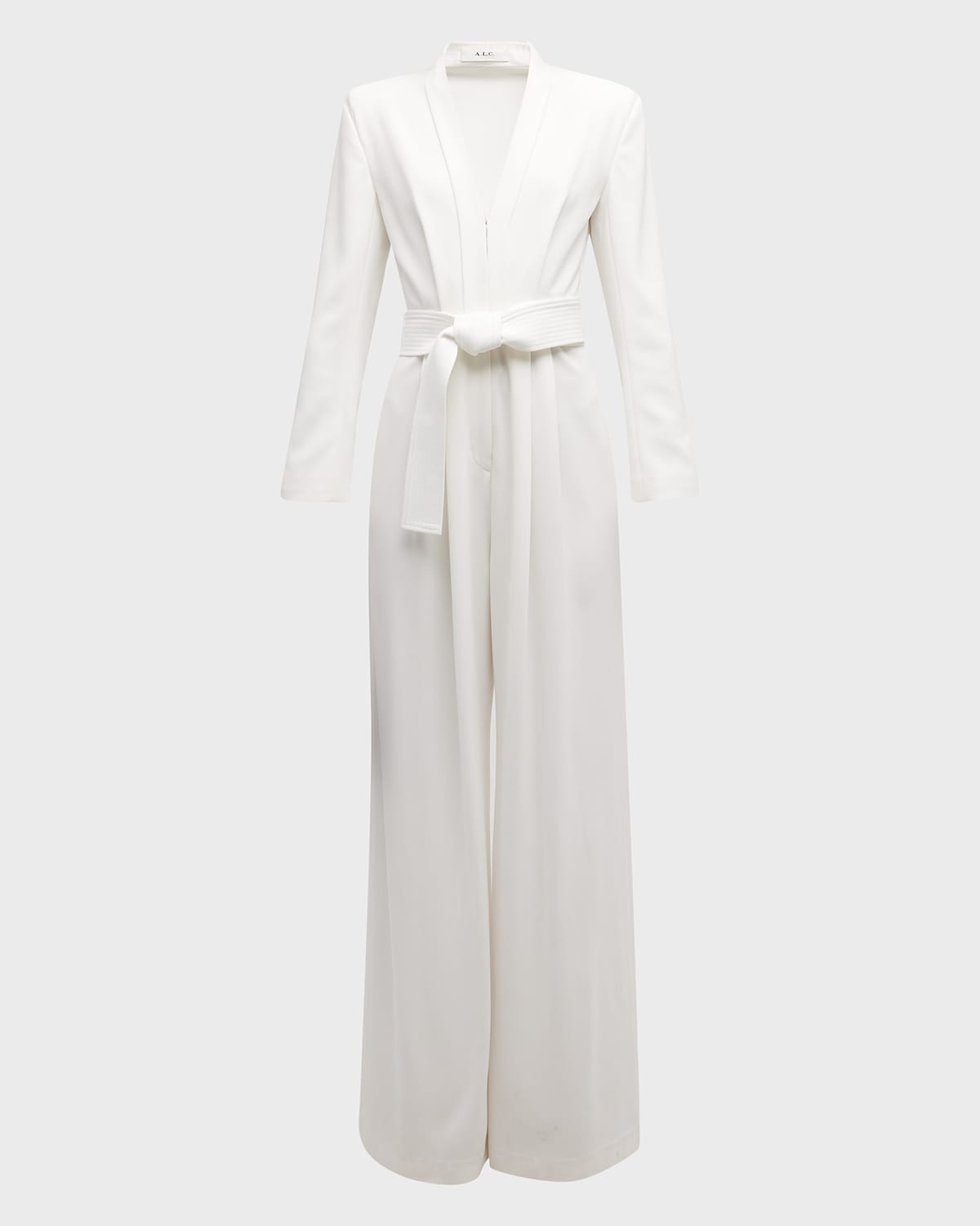 Shop A.l.c Kieran Ii Tailored Wide-leg Jumpsuit In White