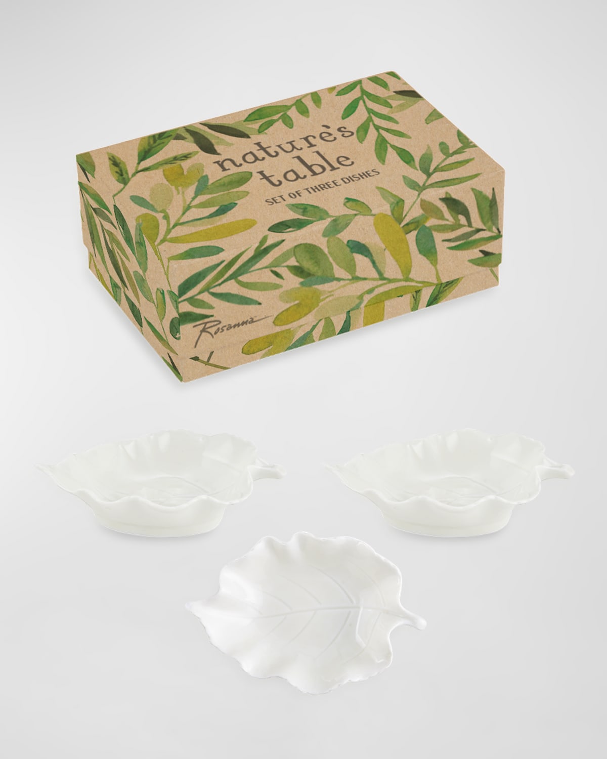Rosanna Nature's Table Leaf Dishes, Set Of 3