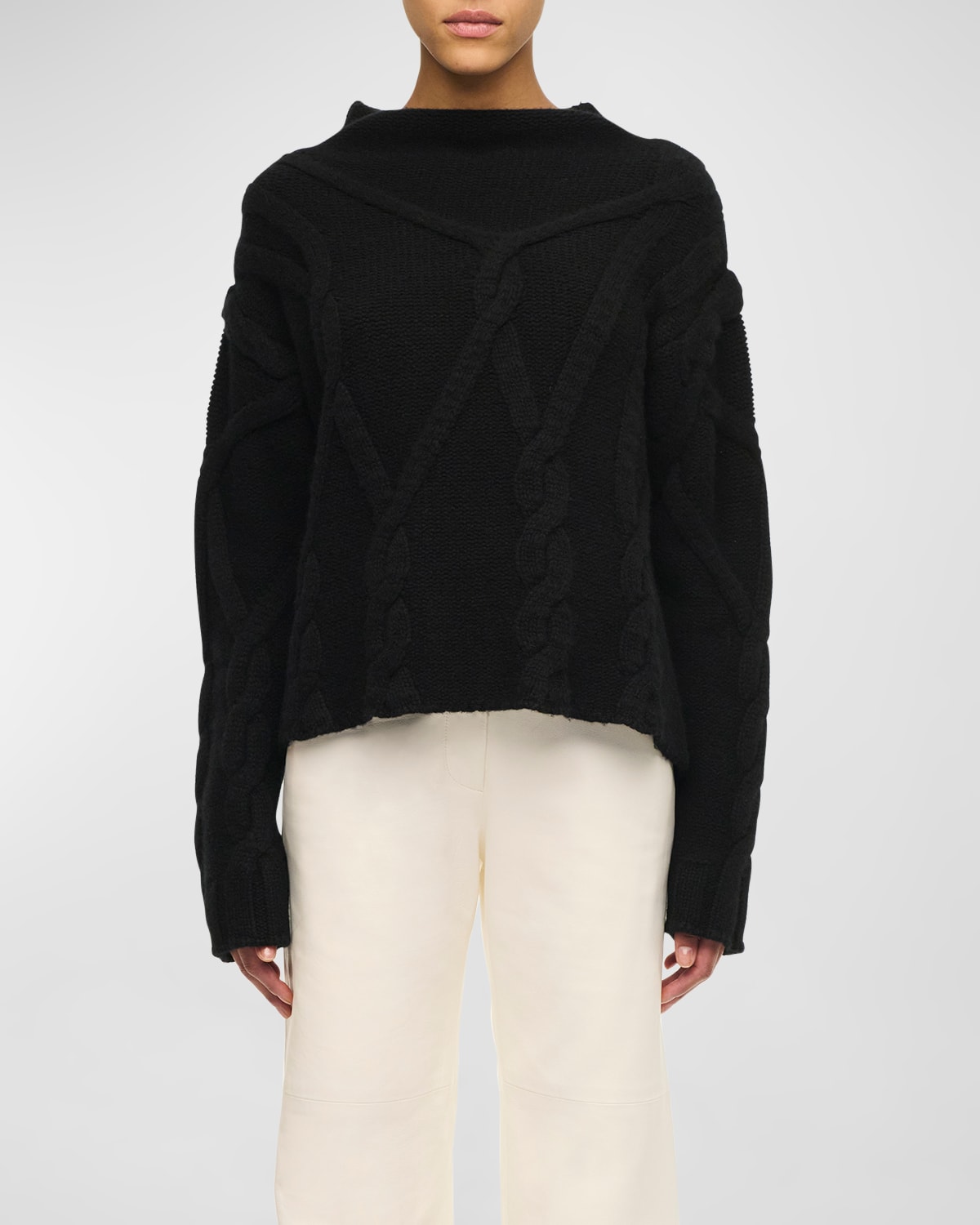 Ishmael Cashmere Cable-Knit Sweater
