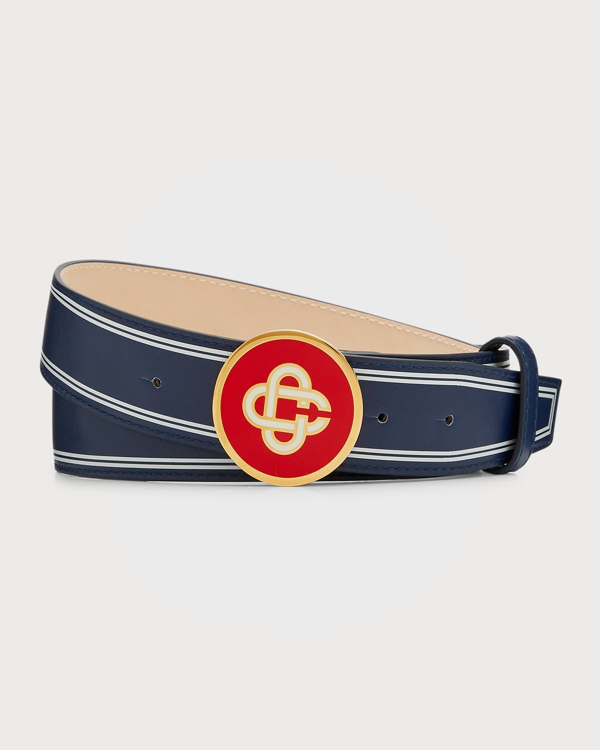 Casablanca Casa Cowboy Colour-Block Leather Belt