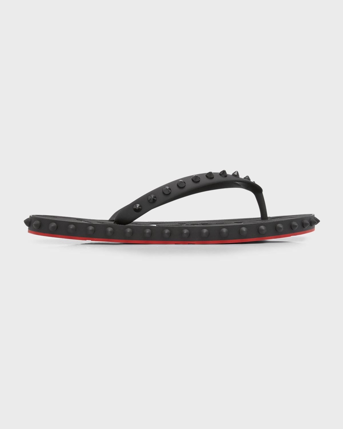 Christian louboutin discount studded flip flops