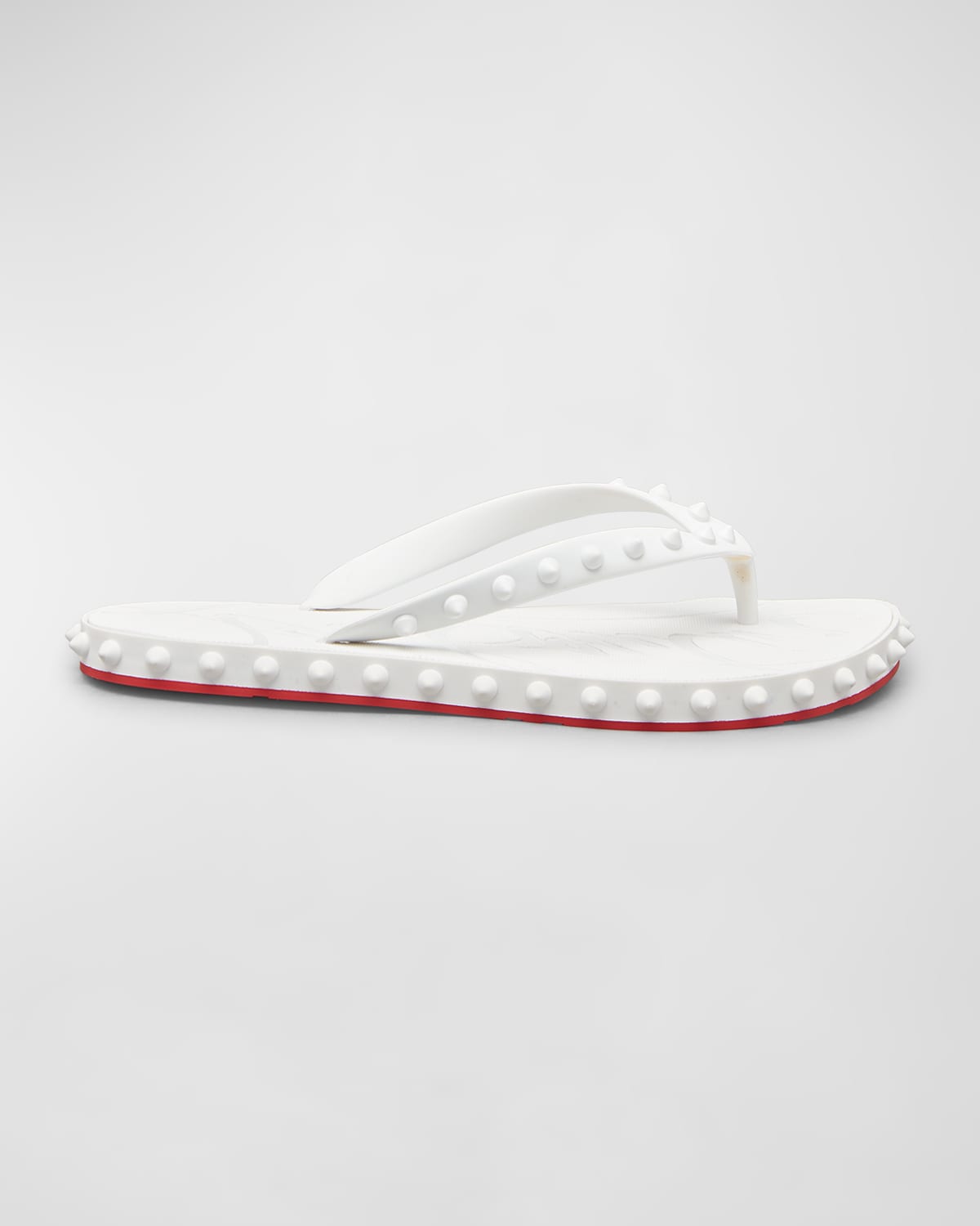 Red bottom online flip flops