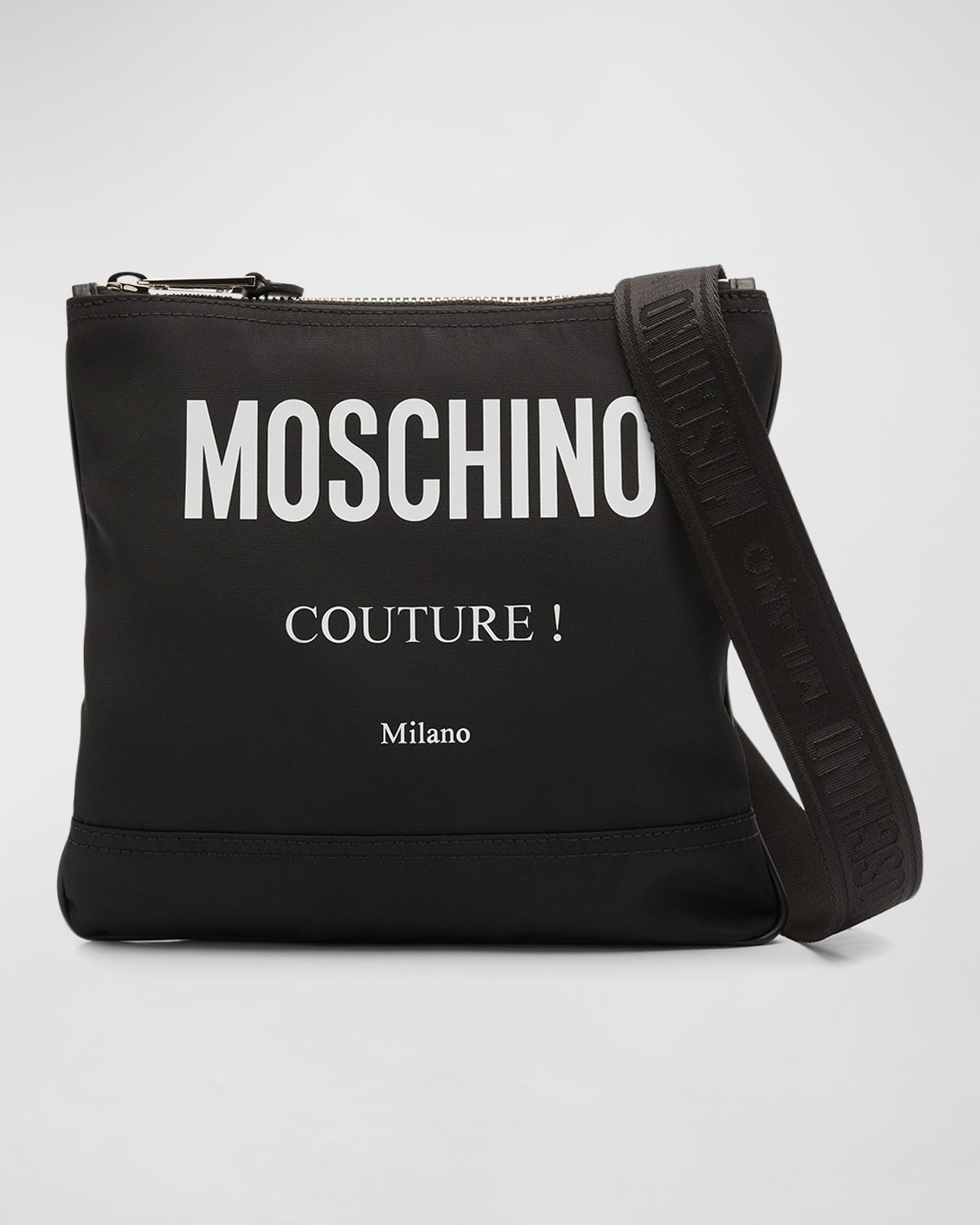 Moschino Messenger Shoulder Bag In Black Multi