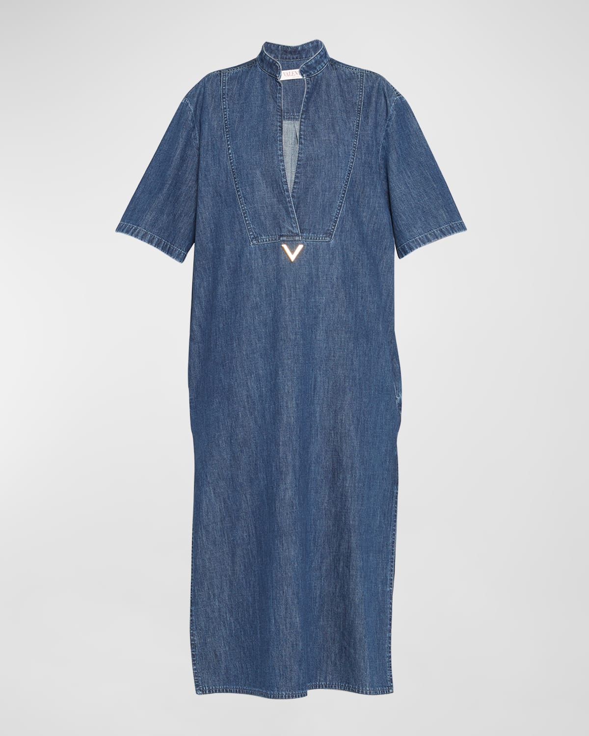 Valentino Camicia Denim In Denim