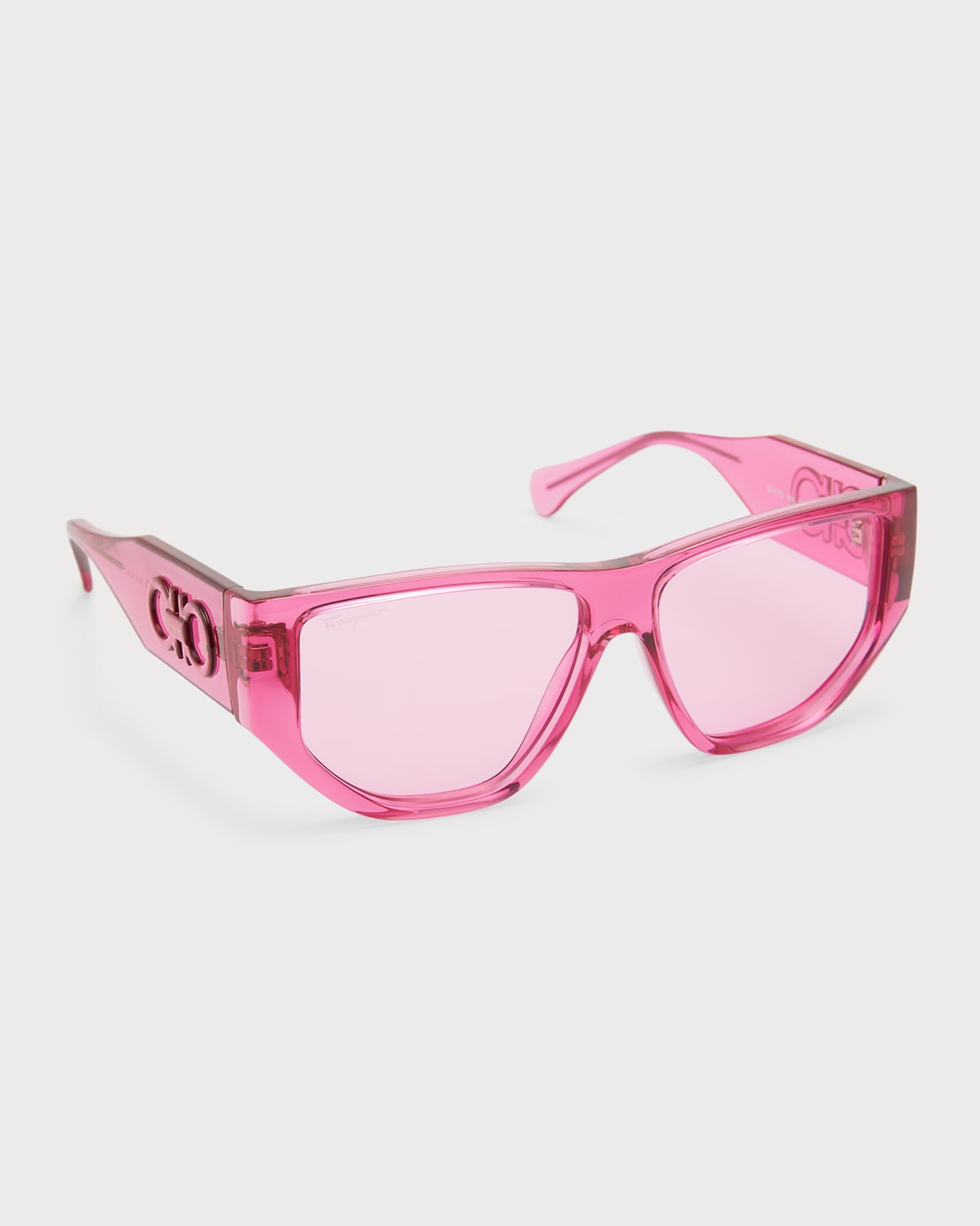 Monochrome Rectangle Plastic Sunglasses