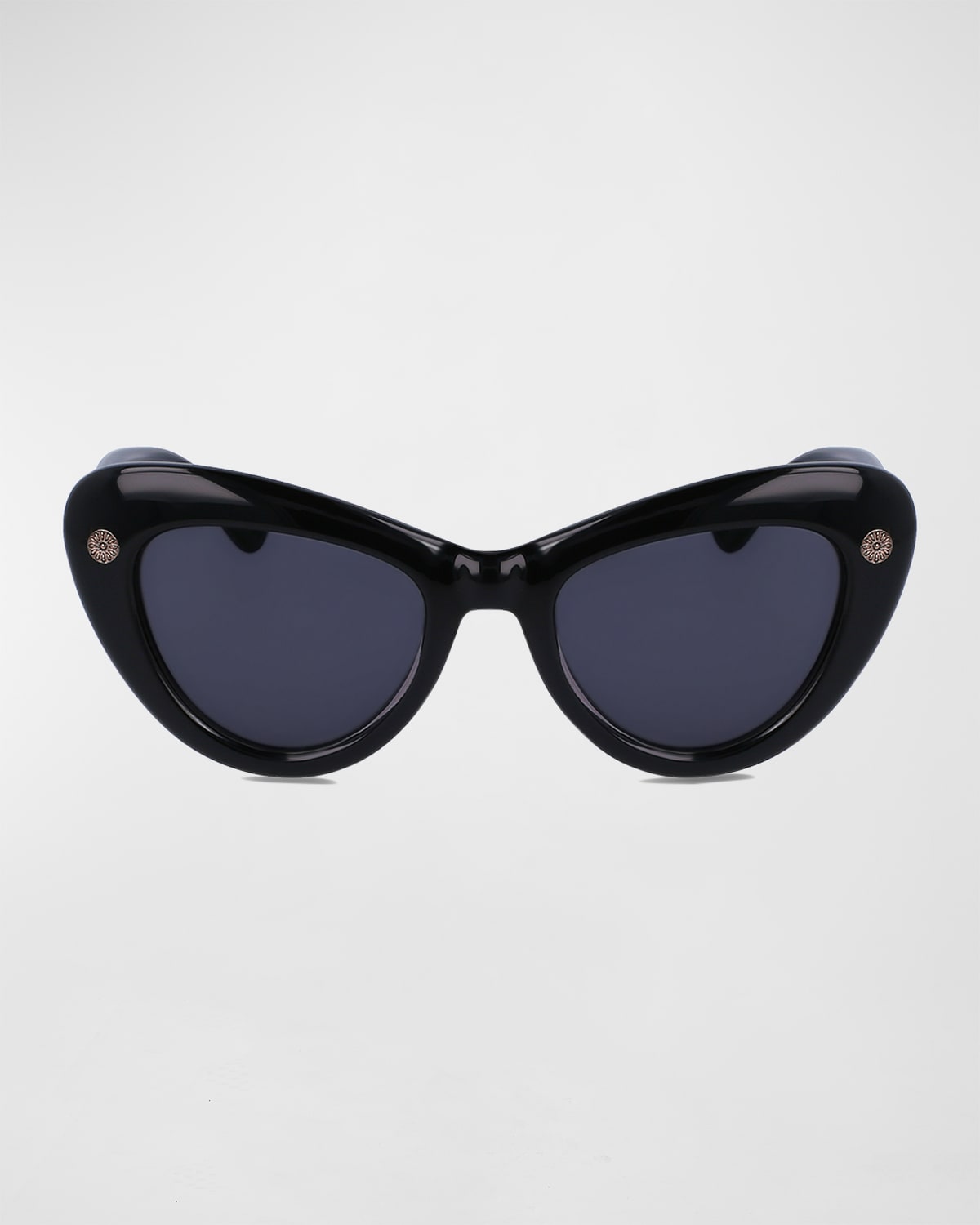 Daisy Chunky Plastic Cat-Eye Sunglasses