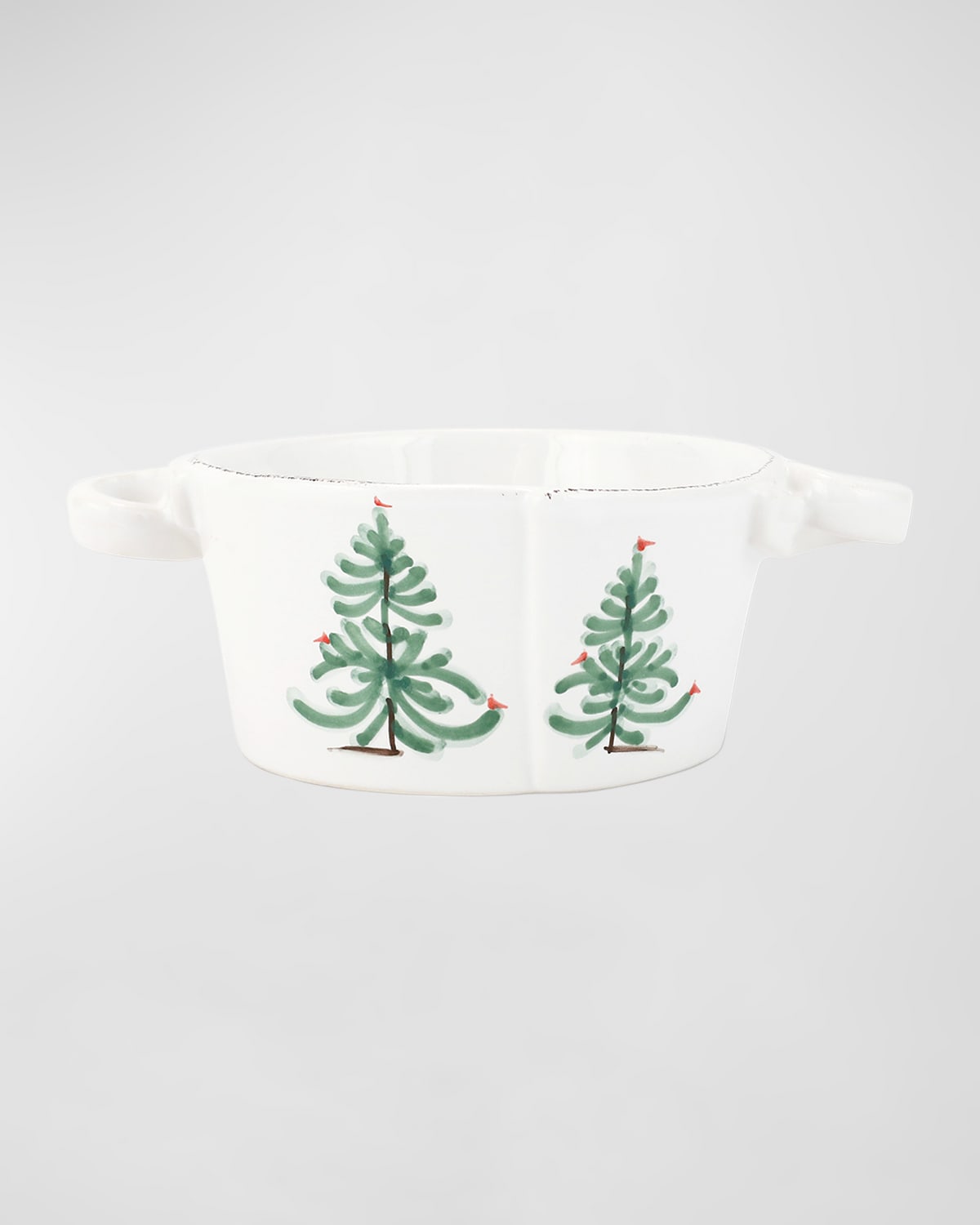 Vietri Lastra Holiday Small Handled Bowl