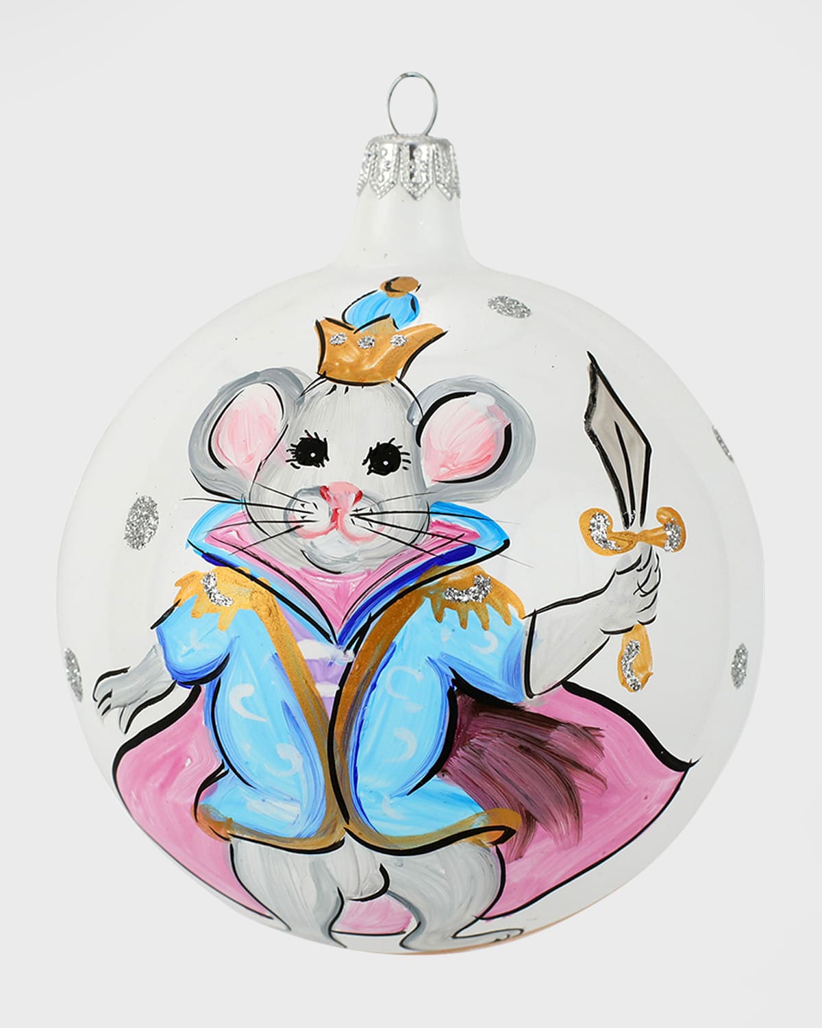 Vietri Nutcrackers Mouse King Ornament