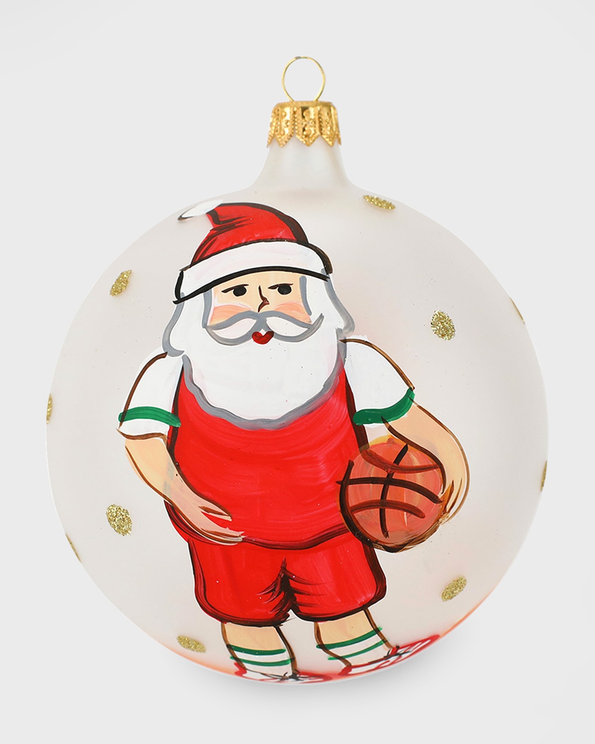 Vietri Old St. Nick Basketball Ornament
