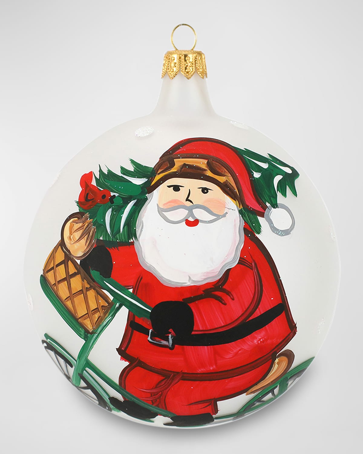 Vietri Old St. Nick Bicycle Ornament