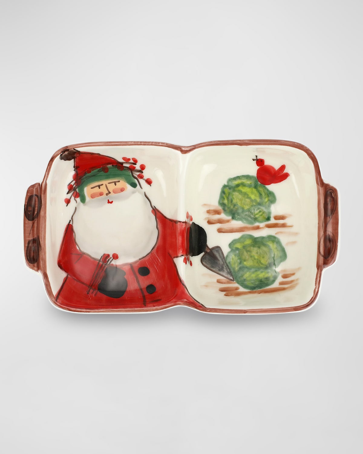 Vietri Old St. Nick Two-part Server