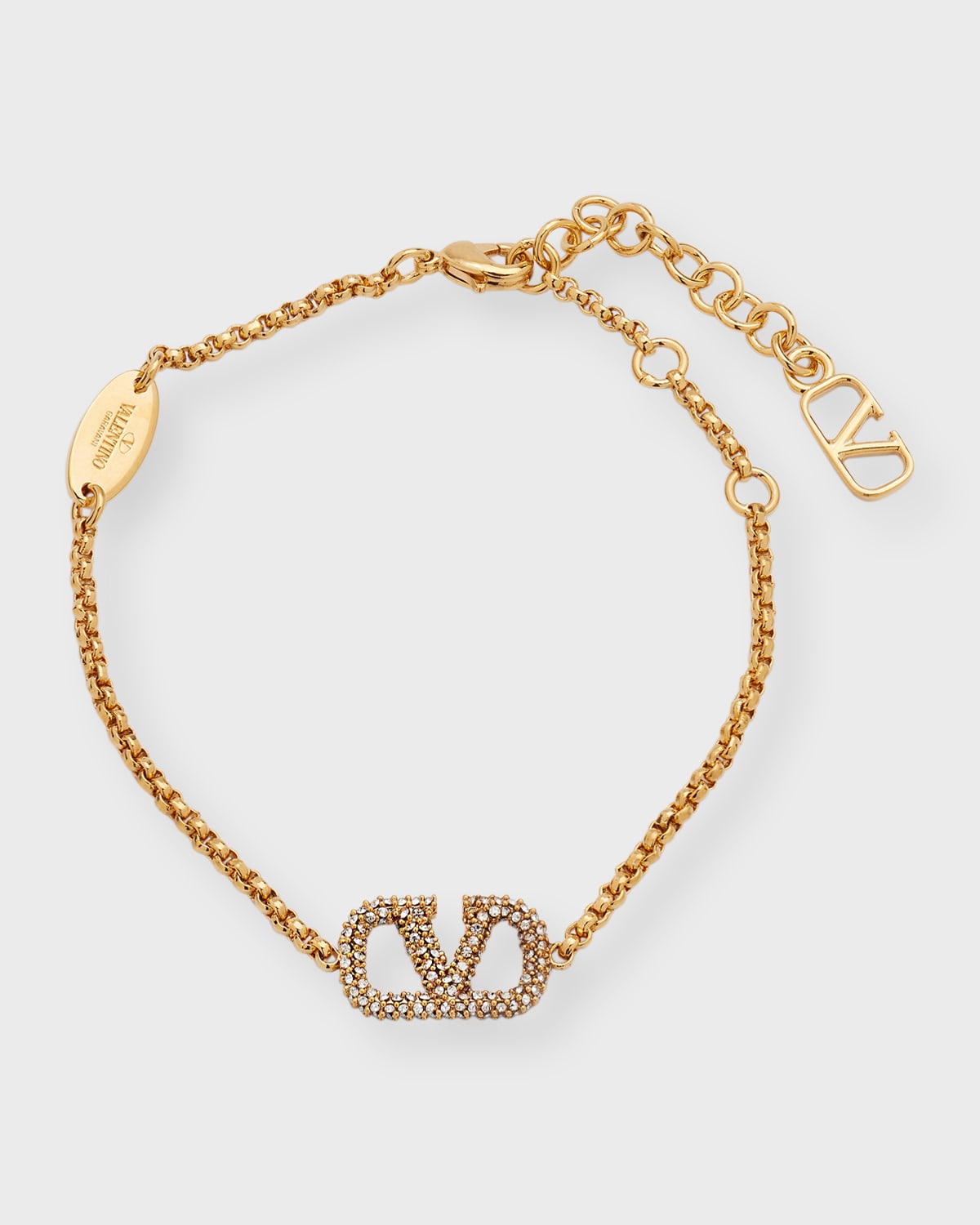 Valentino Vlogo Signature Bracelet In Gold Silver