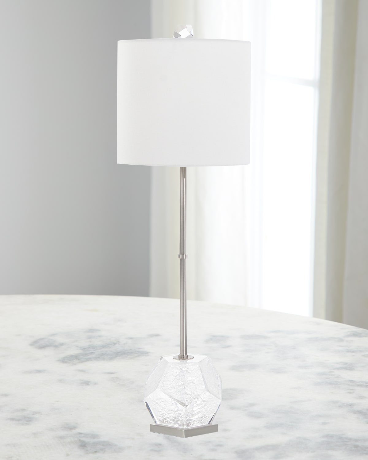 John-richard Collection Faceted Acrylic Buffet Lamp