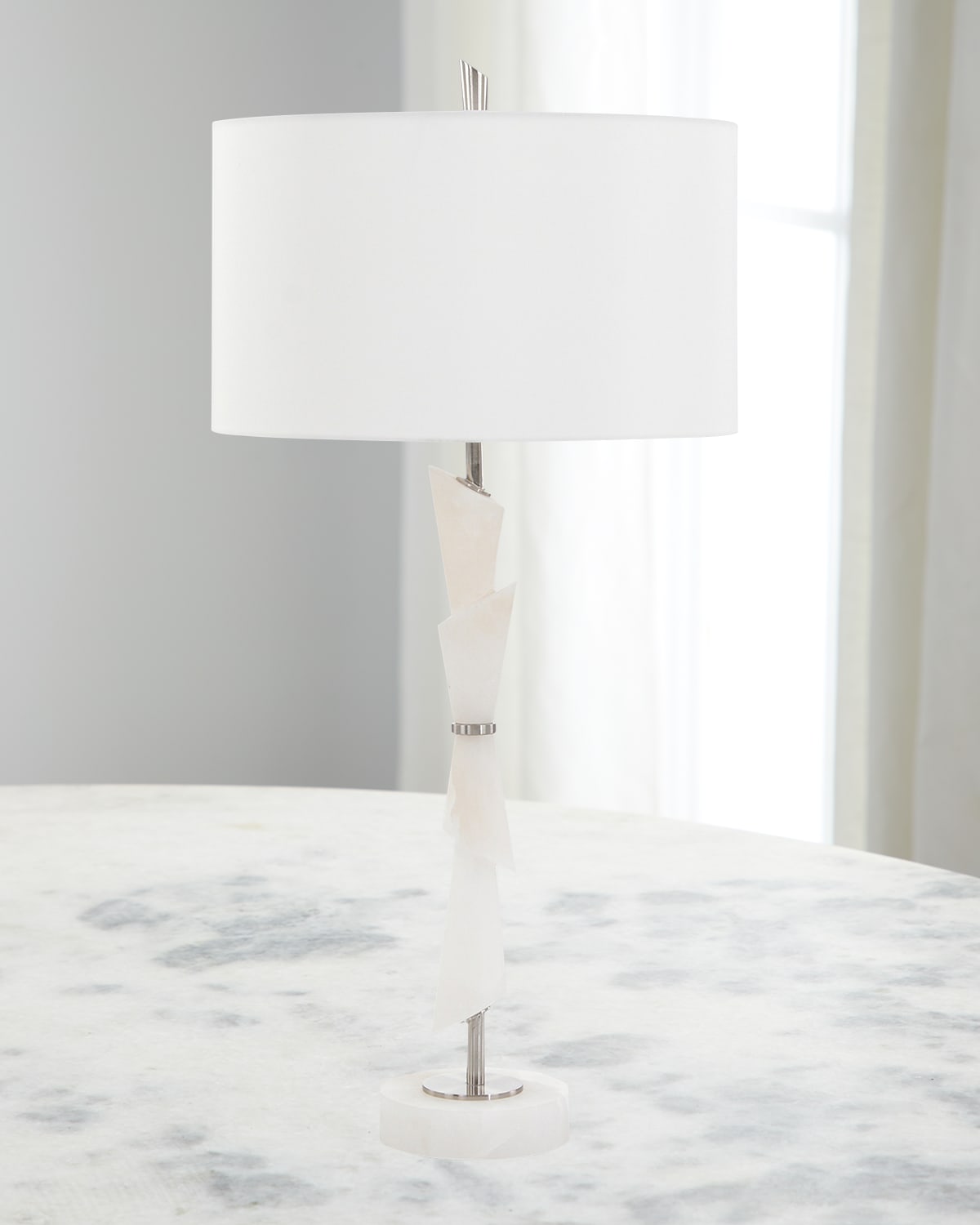 John-richard Collection Bessa Table Lamp In White