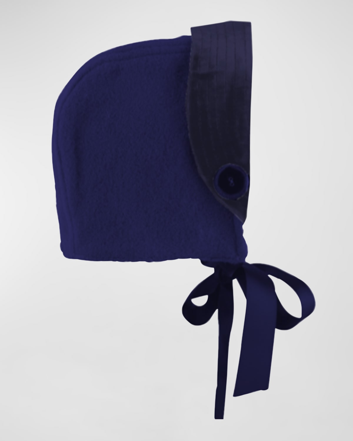 Rachel Riley Boy's Classic Bonnet With Straps In Navy