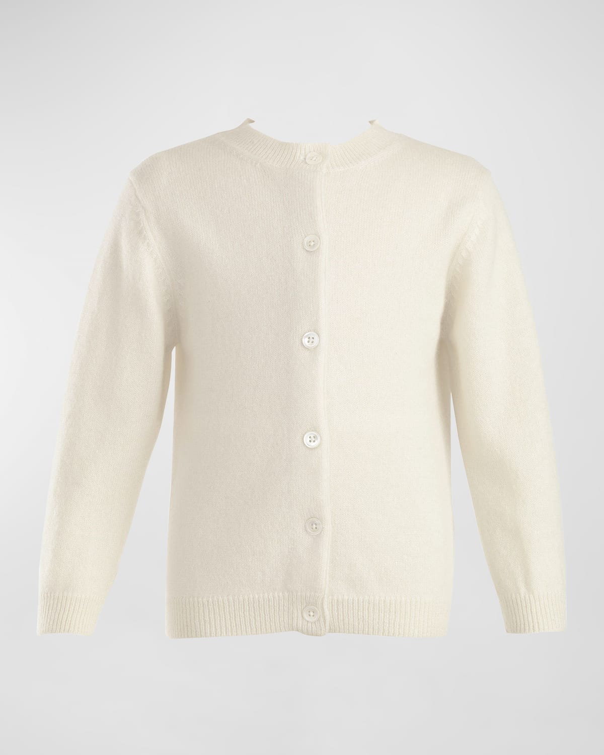 Rachel Riley Girl's Cashmere Cardigan In Ivory
