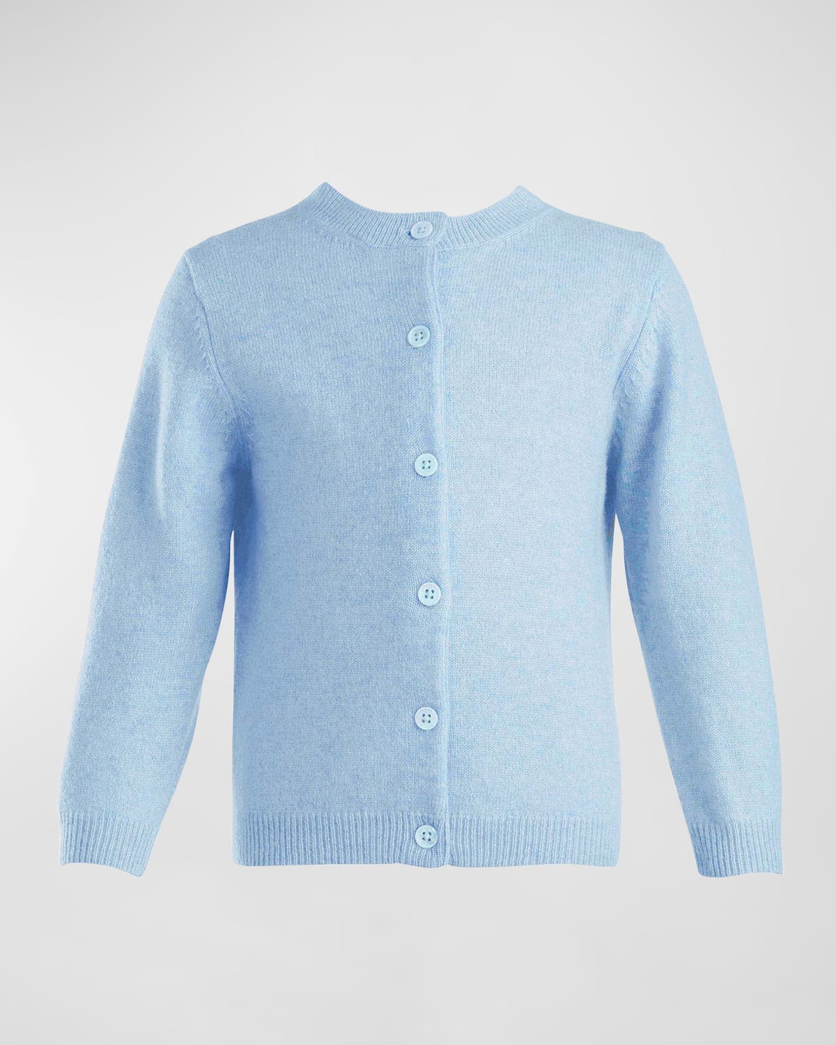 Shop Rachel Riley Girl's Cashmere Cardigan In Blue