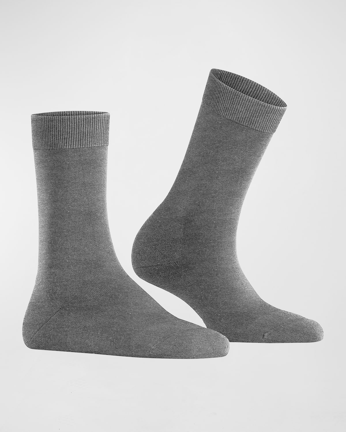 Falke Functional Basic Crew Socks In Light Grey