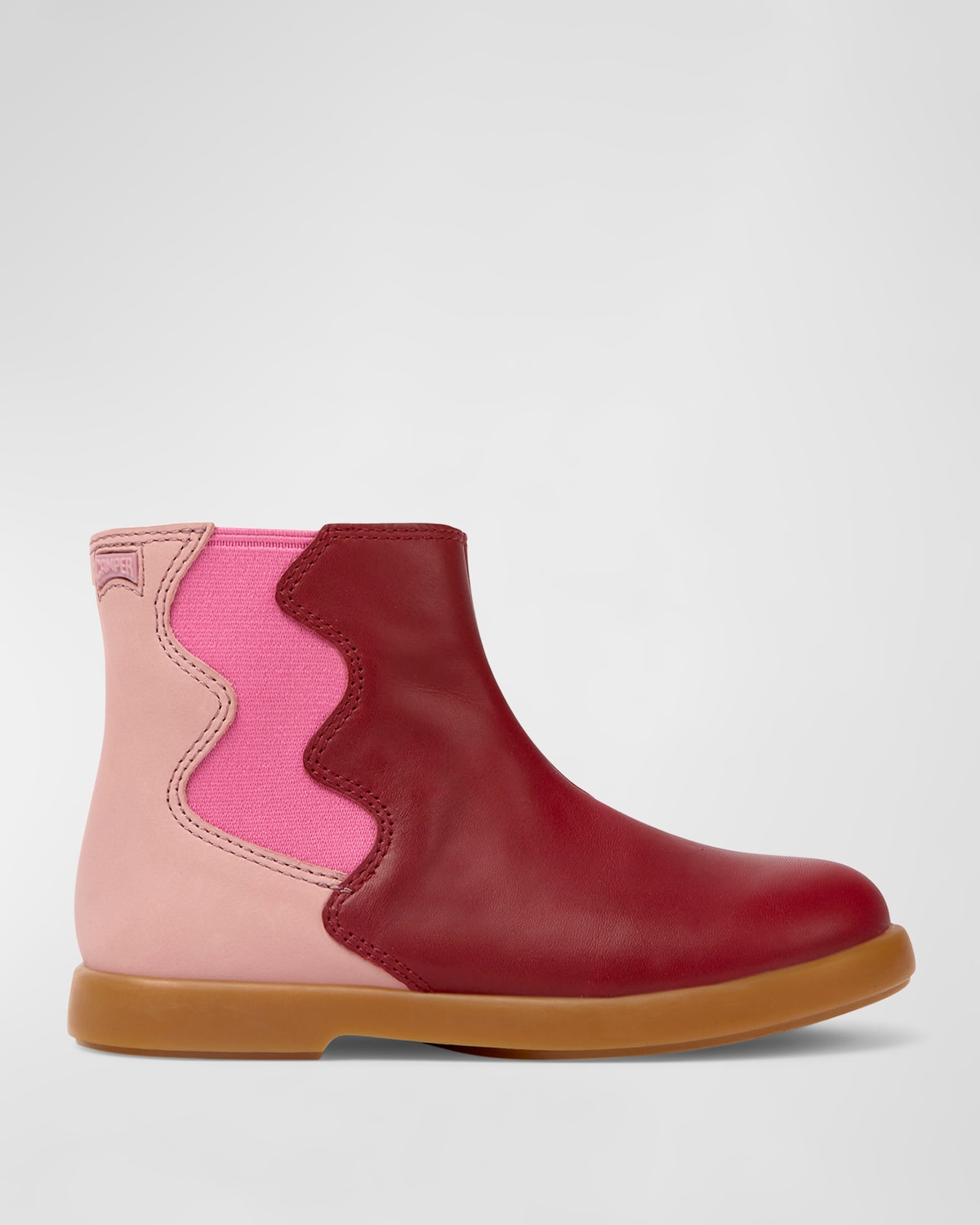Camper Kid's Patent Leather Ankle Boots, Toddler/kids In Multicolor