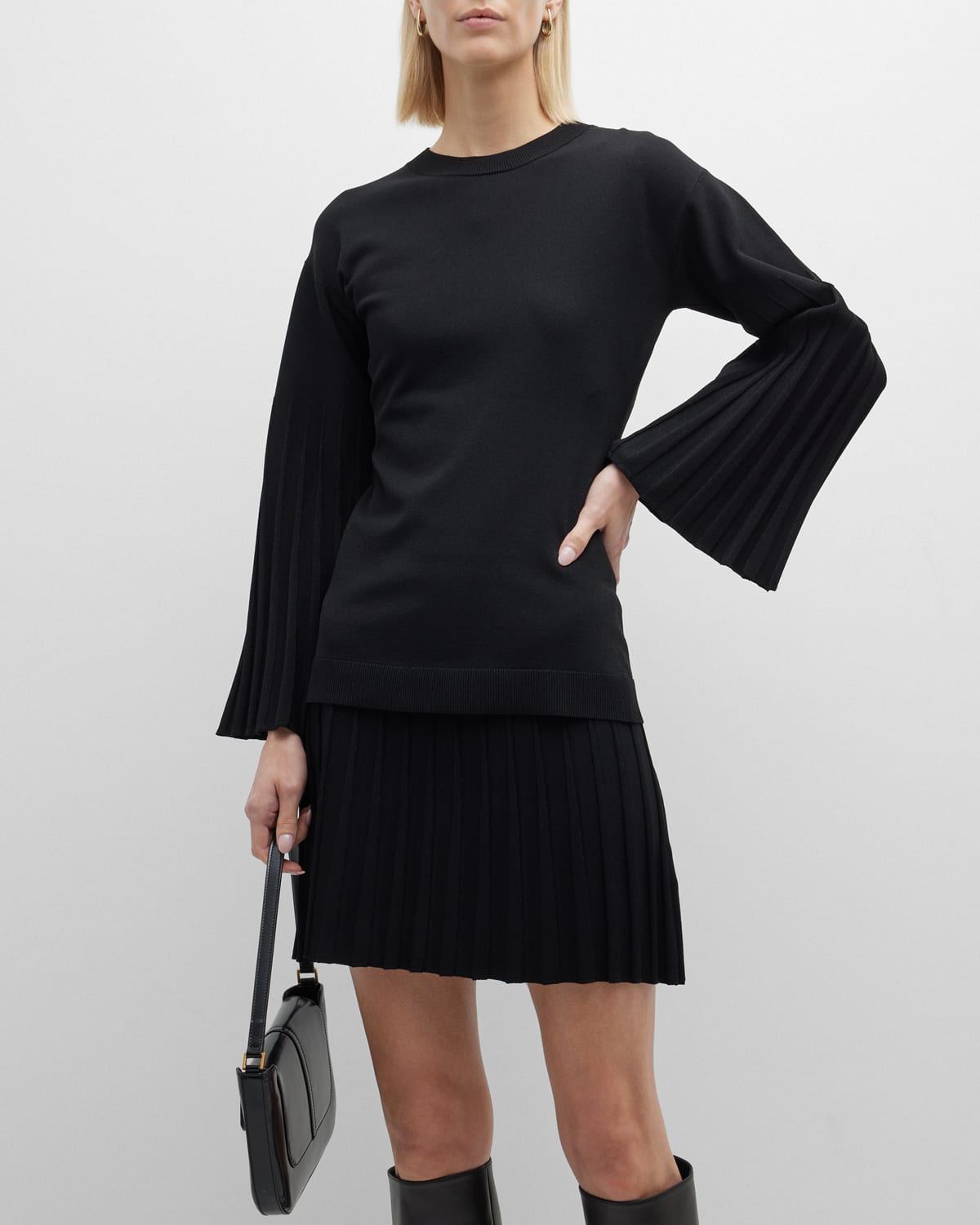 The Charity Pleated Sweater