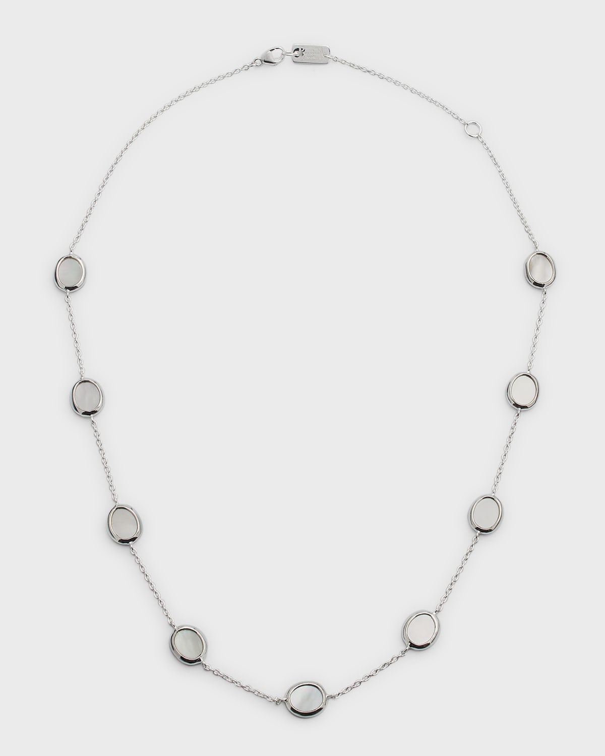 Ippolita 925 Polished Rock Candy&reg; Short Confetti Necklace In Mother-of-pearl, 18"l In Silver