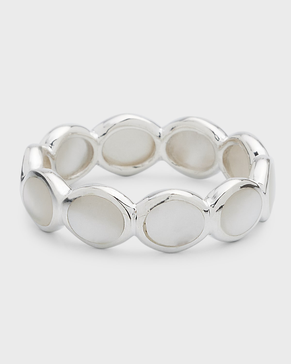 Ippolita 925 Polished Rock Candy&reg; All-around Tiny Ovals Ring In Mother-of-pearl